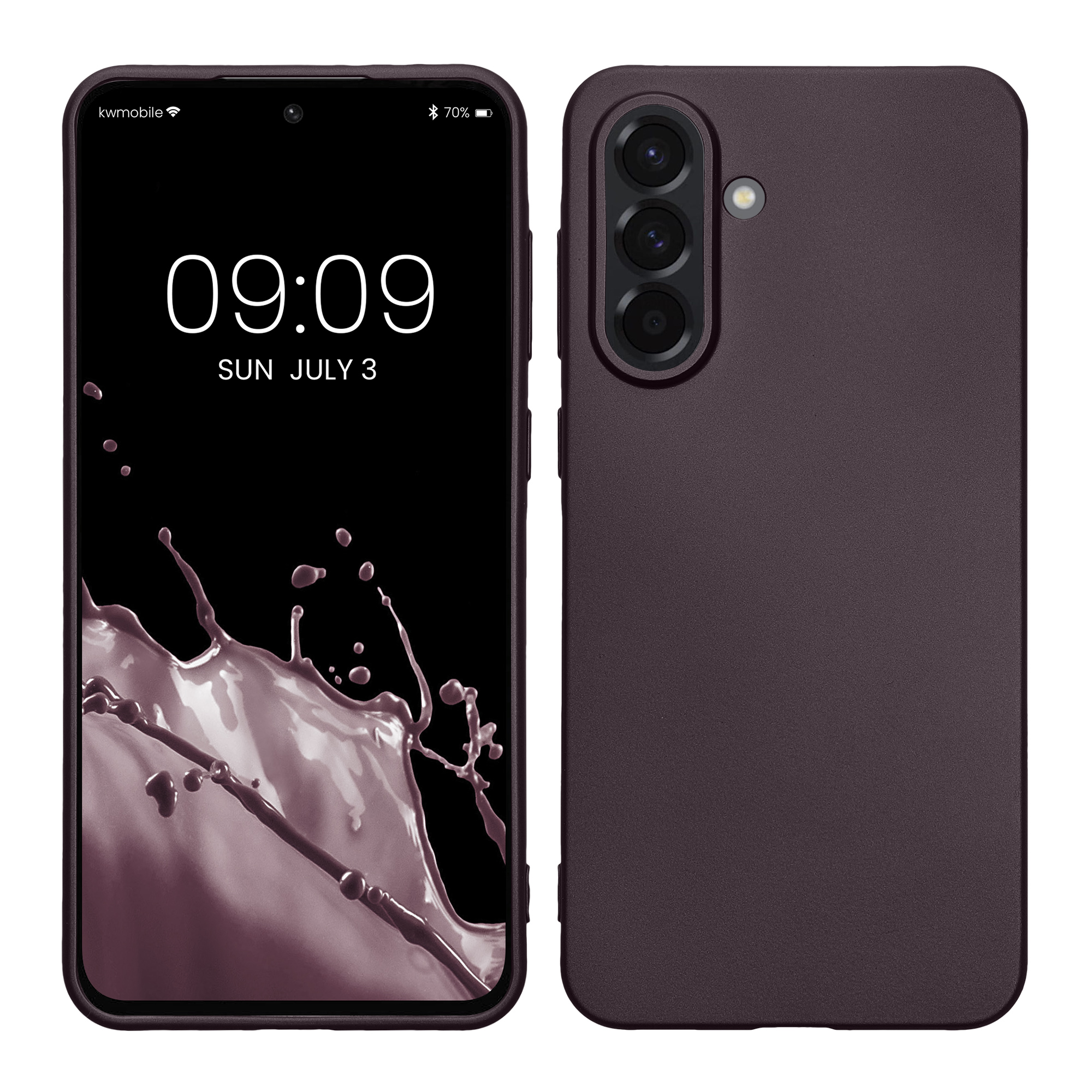 Kryt na mobil Samsung Galaxy A56 5G kwmobile TPU metalický Metalická ostružinová