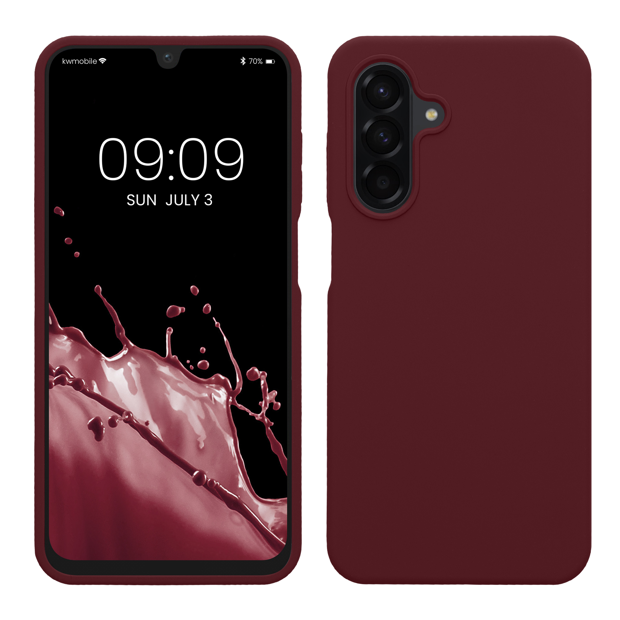 Kryt na mobil Samsung Galaxy A26 5G kwmobile TPU Bordeaux fialová