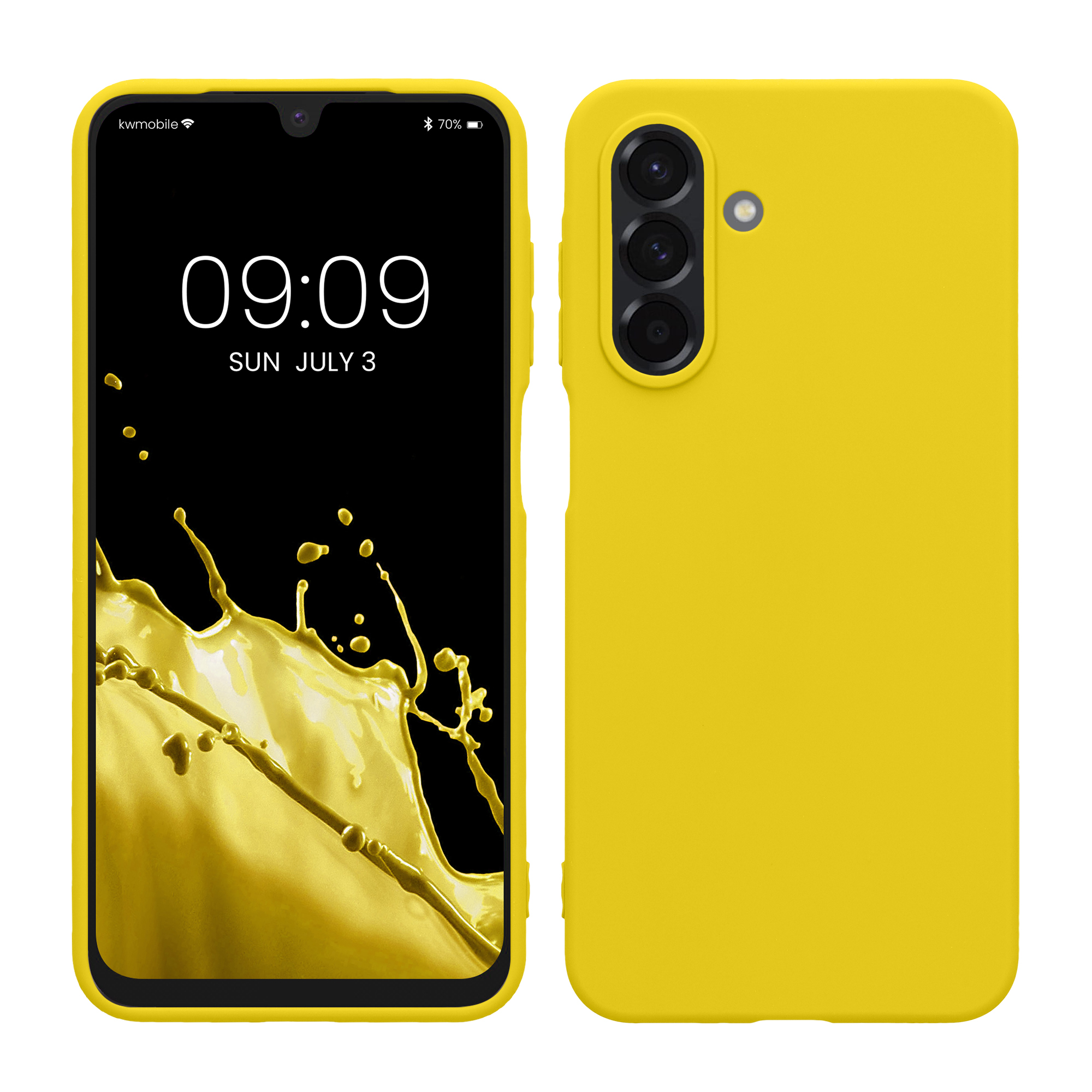 Kryt na mobil Samsung Galaxy A26 5G kwmobile TPU Zářivá žlutá