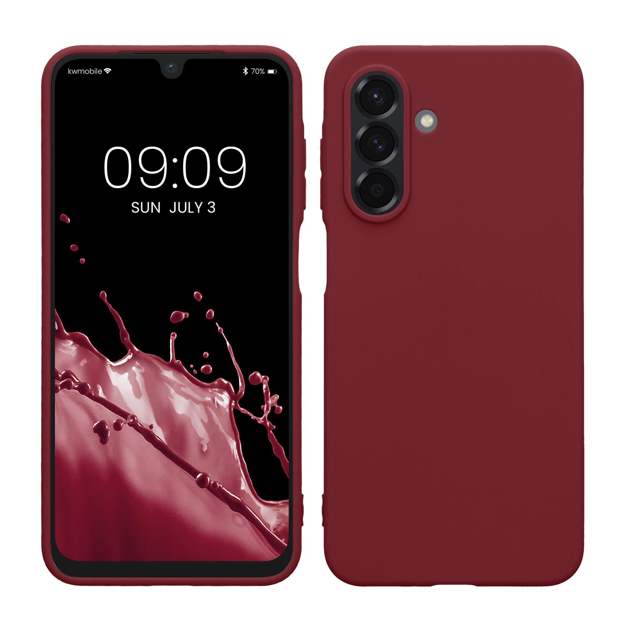 Kryt na mobil Samsung Galaxy A26 5G kwmobile TPU Bordeaux fialová
