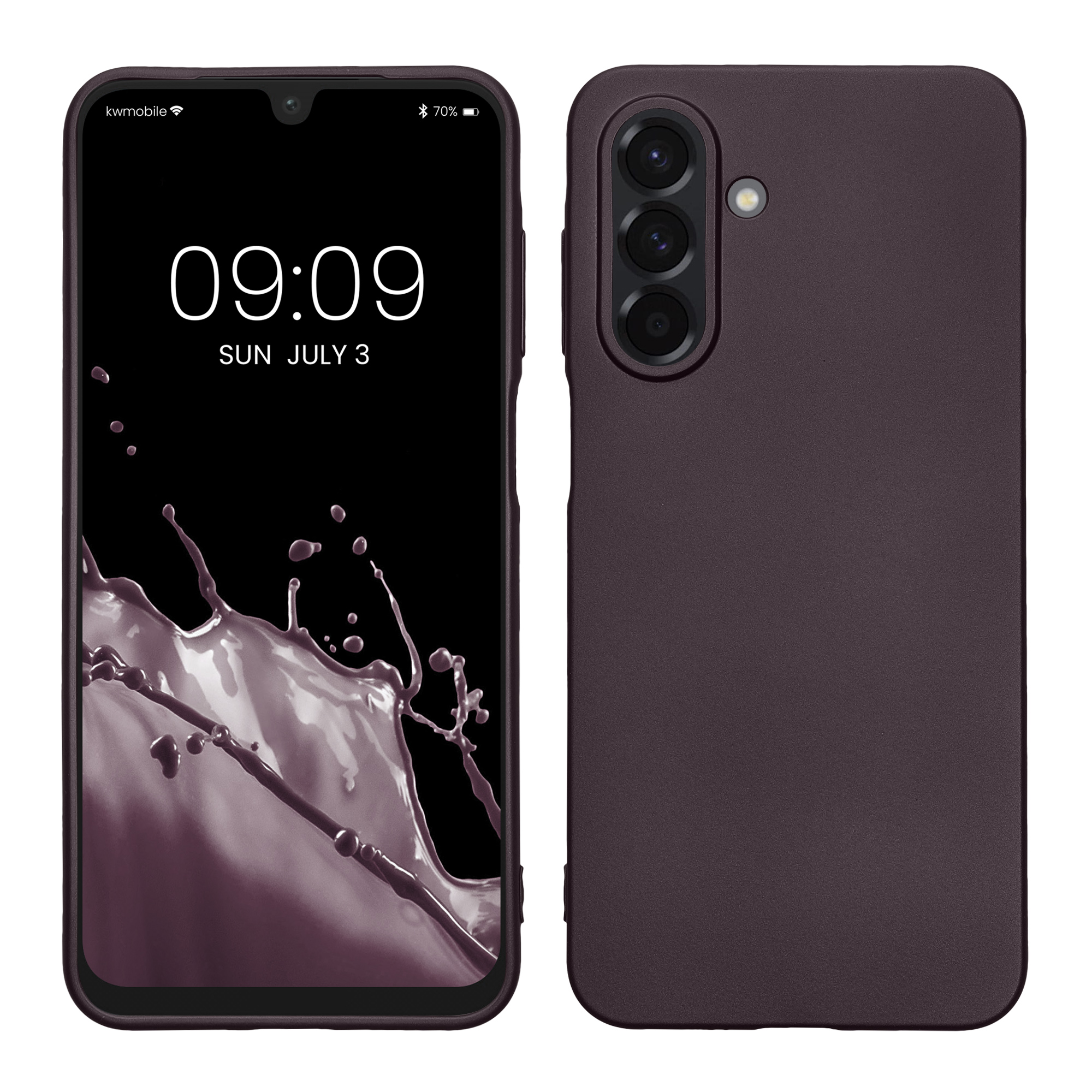 Kryt na mobil Samsung Galaxy A26 5G kwmobile TPU metalický Metalická ostružinová