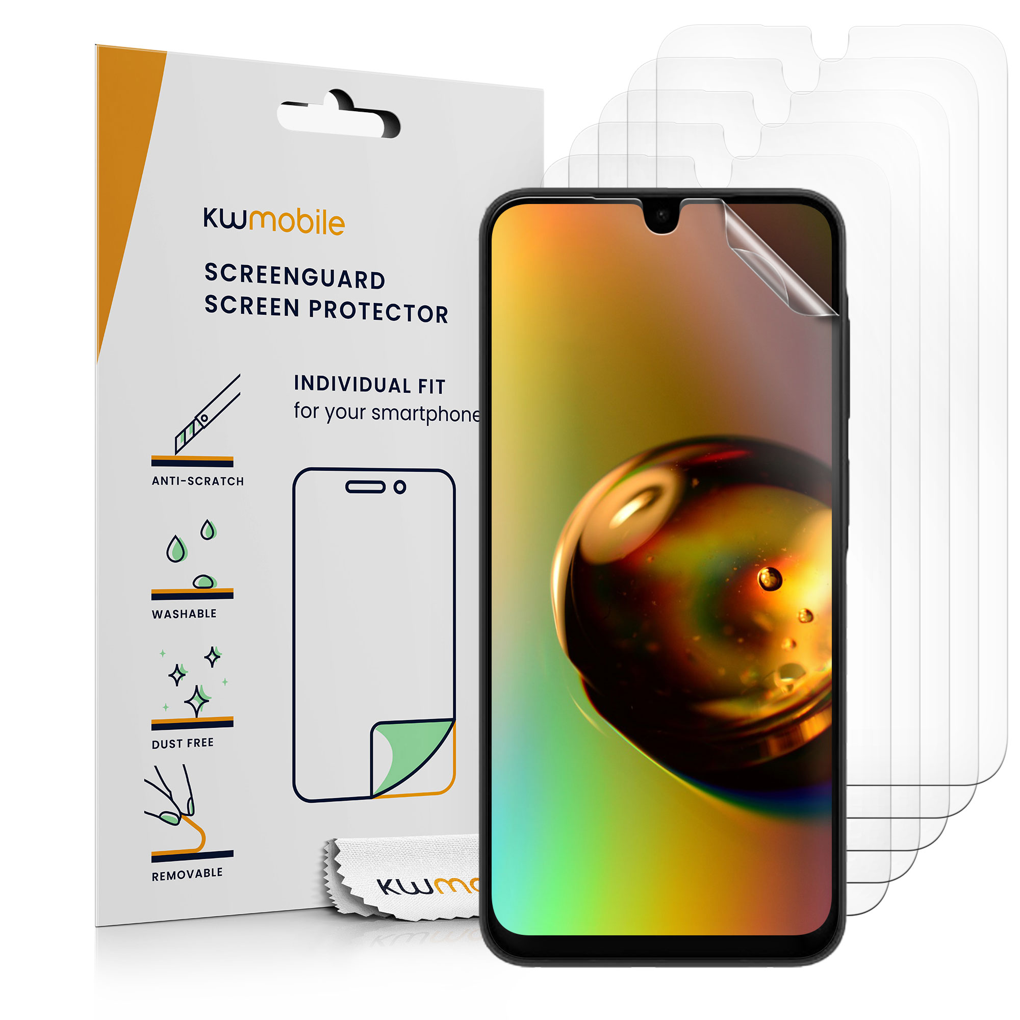Ochranná fólie Samsung Galaxy A26 5G kwmobile 6 ks ultra čirá transparentní
