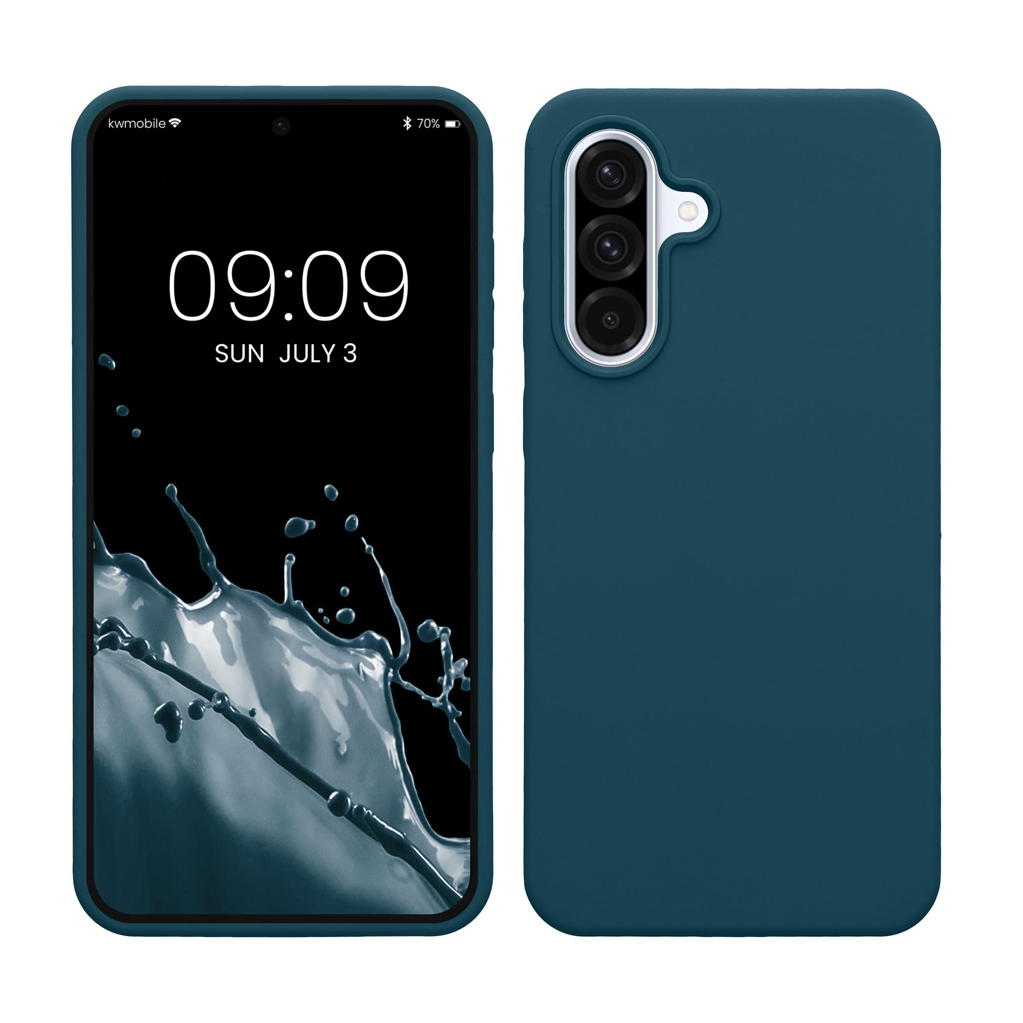 Kryt na mobil Samsung Galaxy A36 5G kwmobile TPU Matná petrolejová