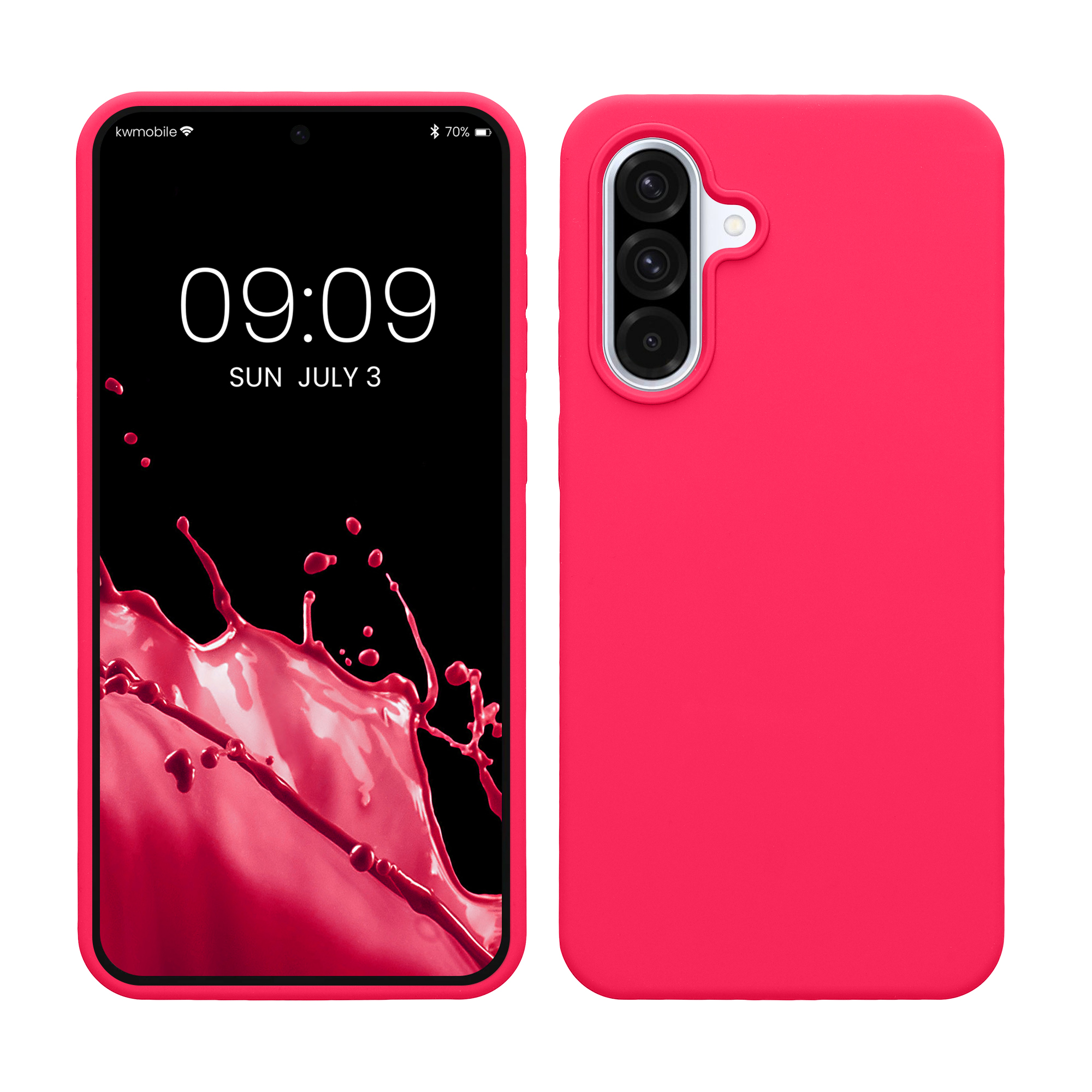 Kryt na mobil Samsung Galaxy A36 5G kwmobile TPU Neonová růžová