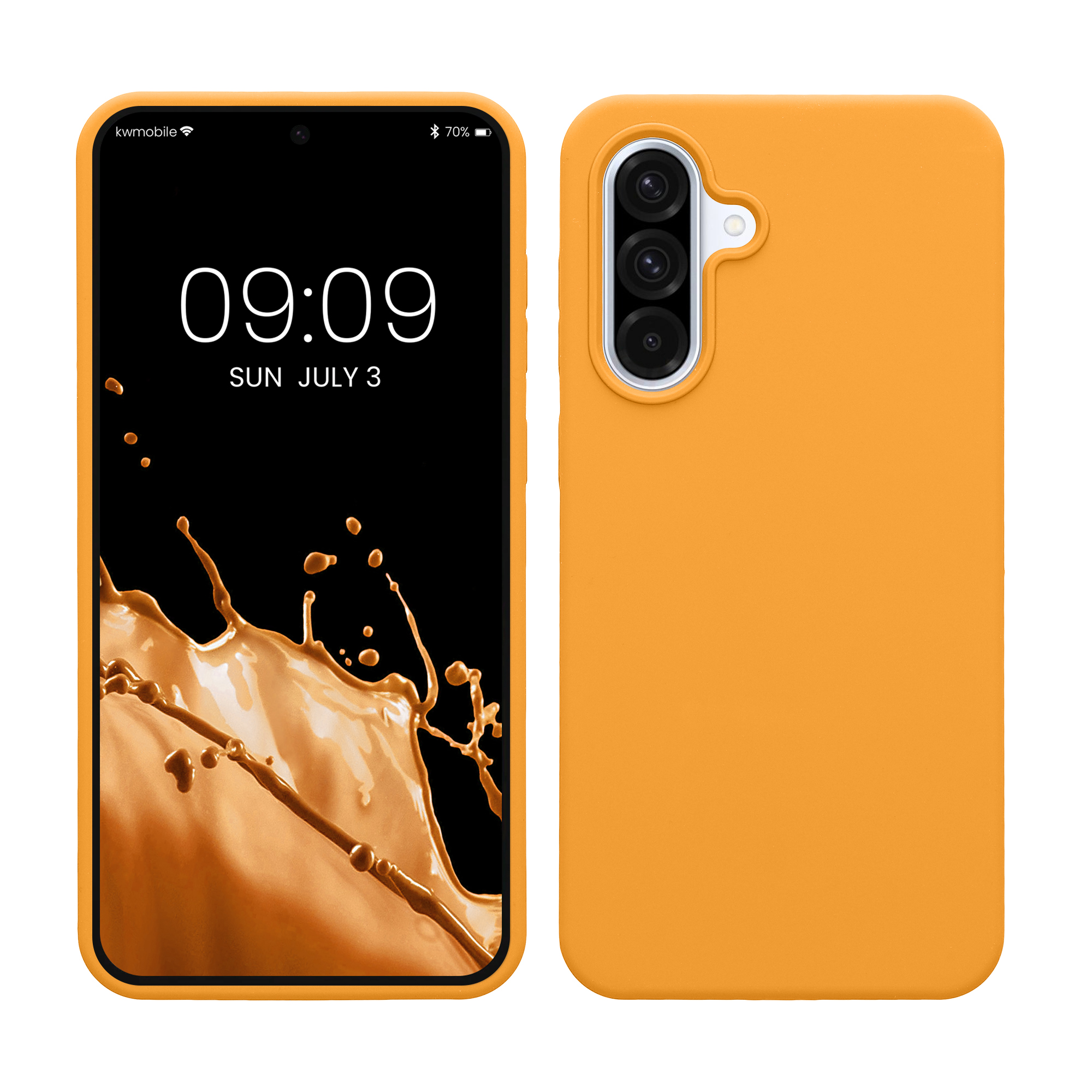 Kryt na mobil Samsung Galaxy A36 5G kwmobile TPU ovocně oranžový