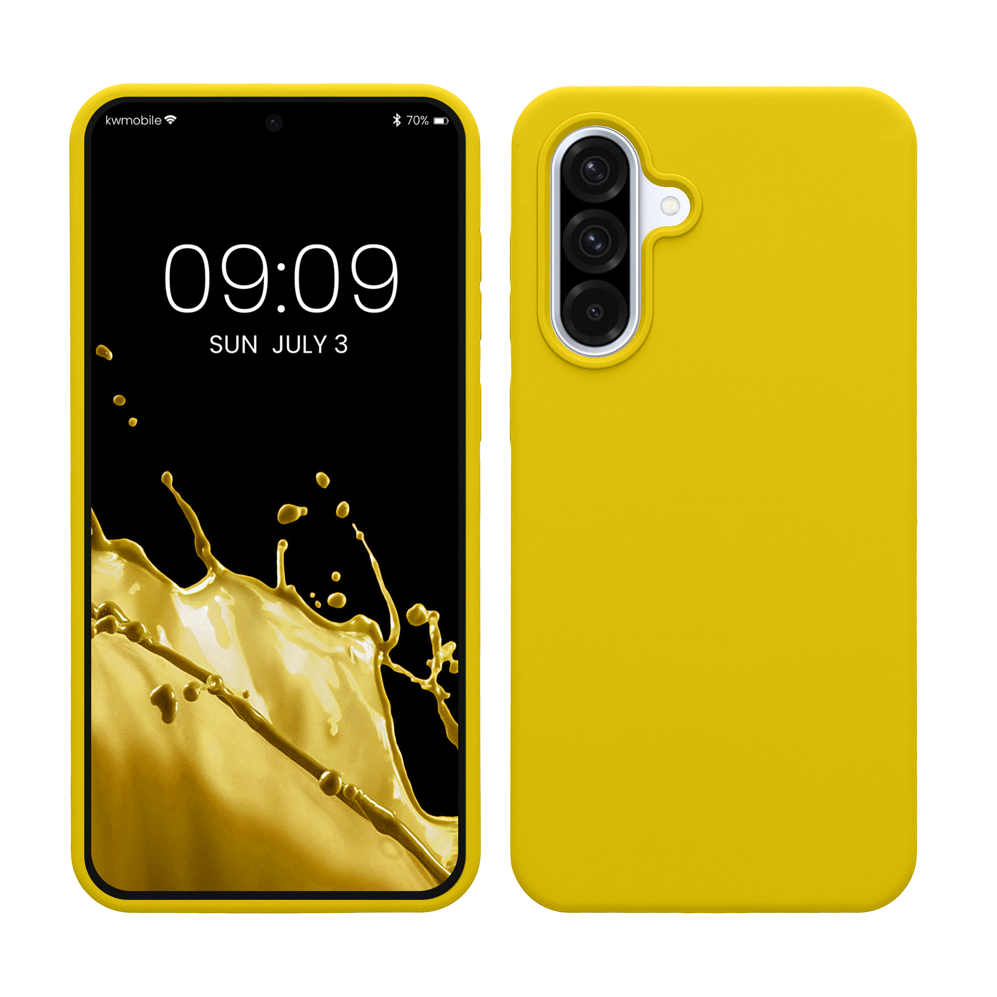 Kryt na mobil Samsung Galaxy A36 5G kwmobile TPU zářivě žlutý
