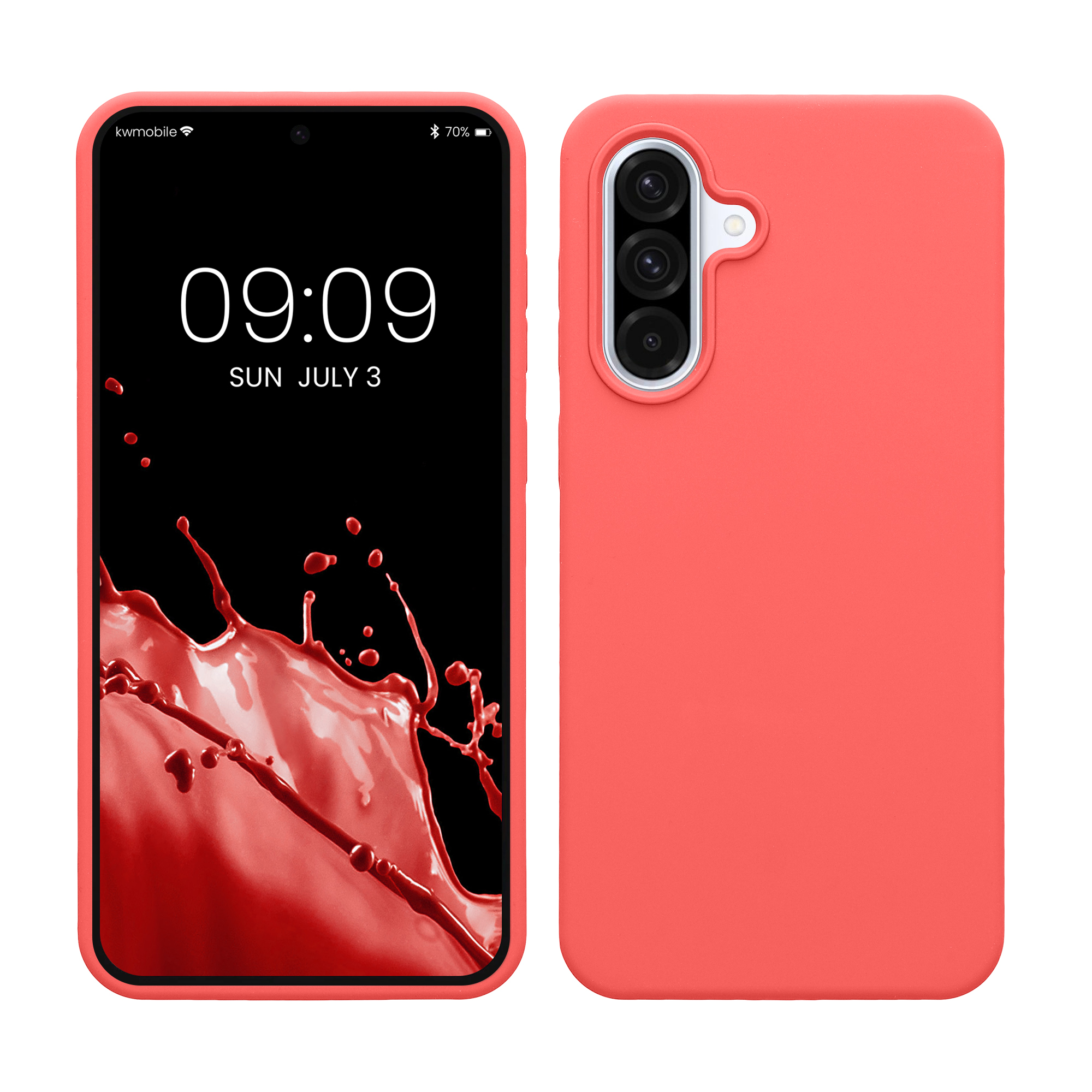 Kryt na mobil Samsung Galaxy A36 5G kwmobile TPU neonově korálový