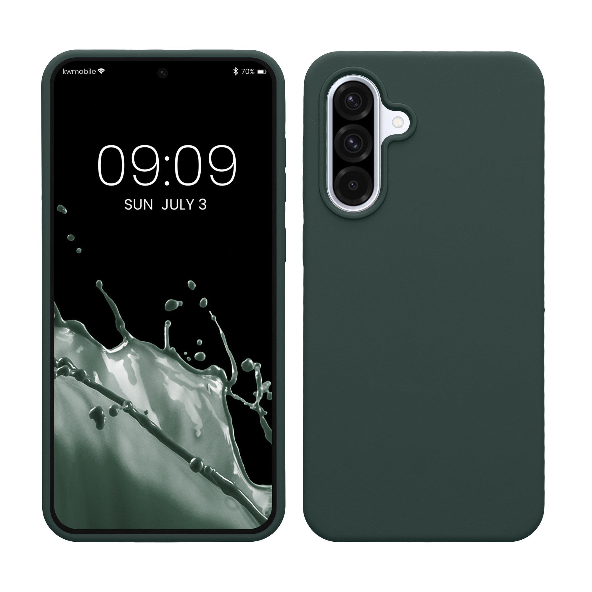 Pouzdro pro Samsung Galaxy A36 5G kwmobile silikonové - modrozelená