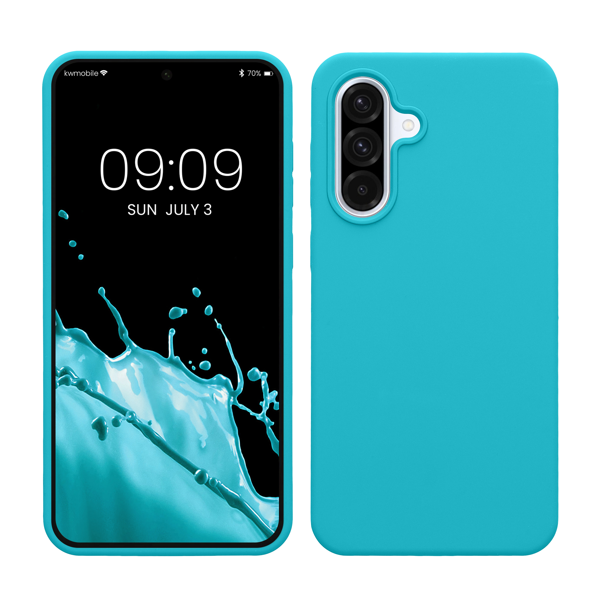 Pouzdro pro Samsung Galaxy A36 5G kwmobile silikonové - ledově modrá