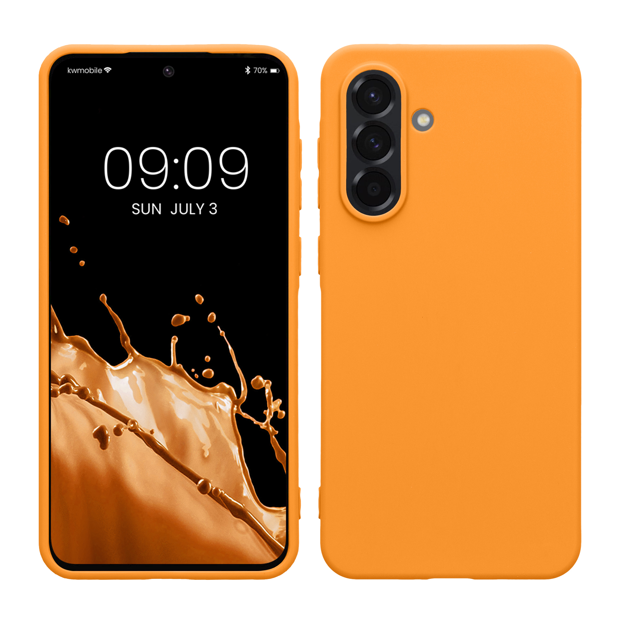Kryt na mobil Samsung Galaxy A36 5G kwmobile TPU Ovocná oranžová