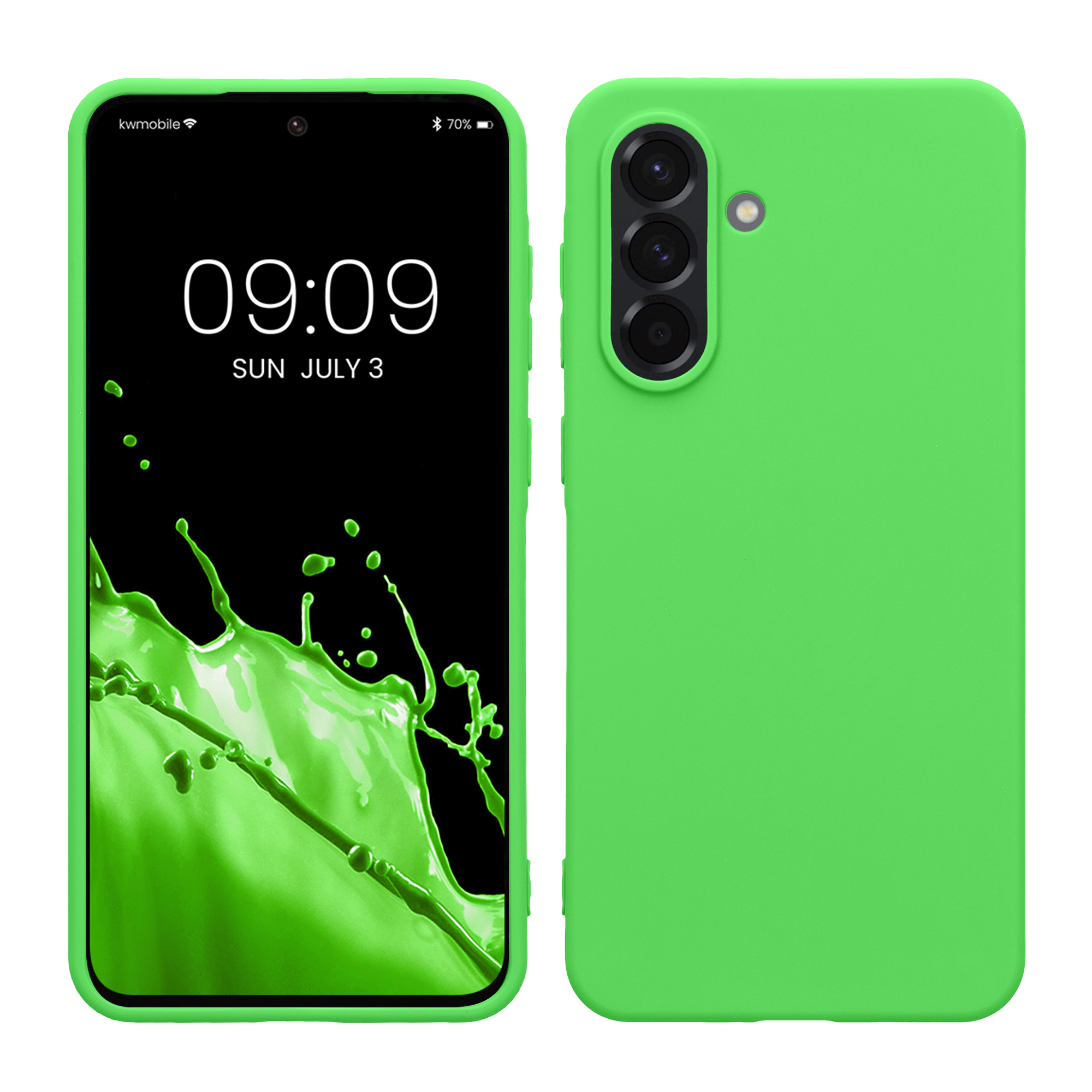 Kryt na mobil Samsung Galaxy A36 5G kwmobile TPU limetkově zelený