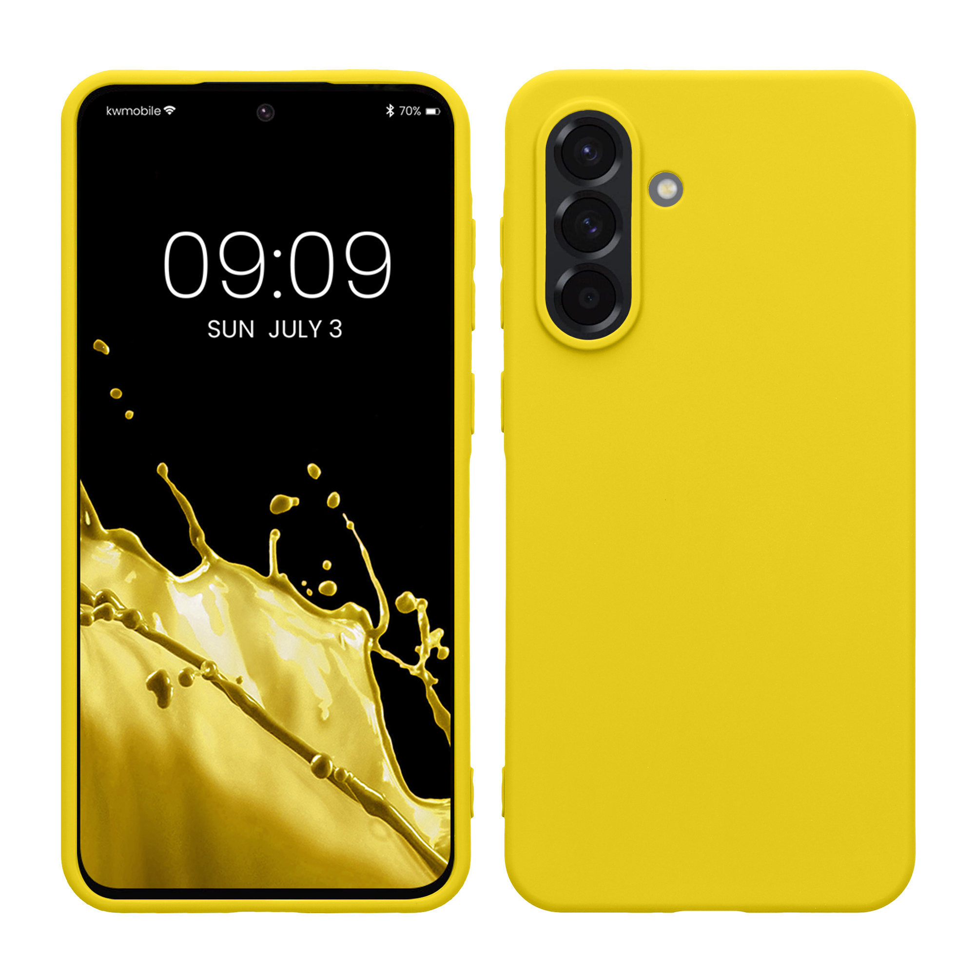 Kryt na mobil Samsung Galaxy A36 5G kwmobile TPU zářivě žlutý