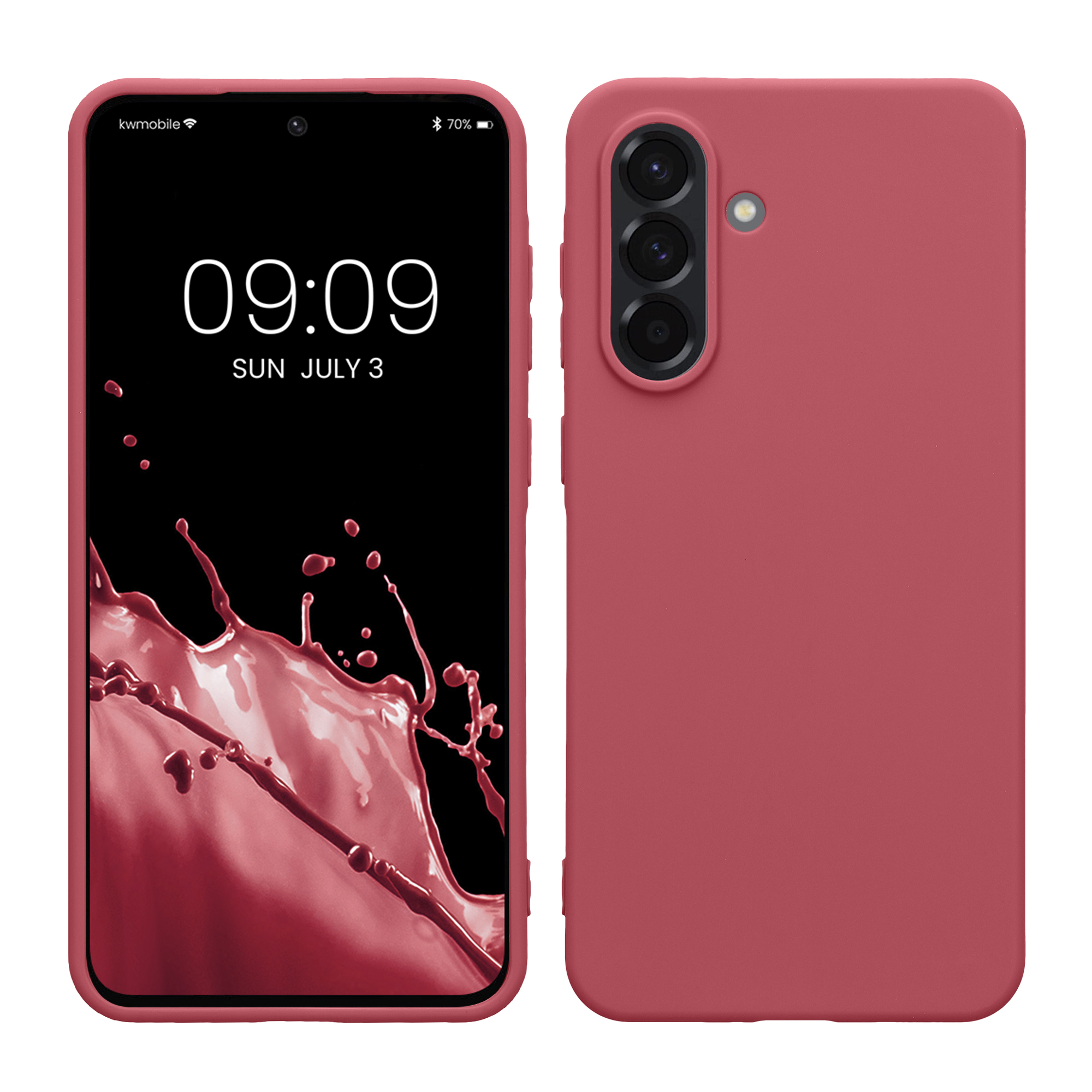 Kryt na mobil Samsung Galaxy A36 5G kwmobile TPU tmavě růžový