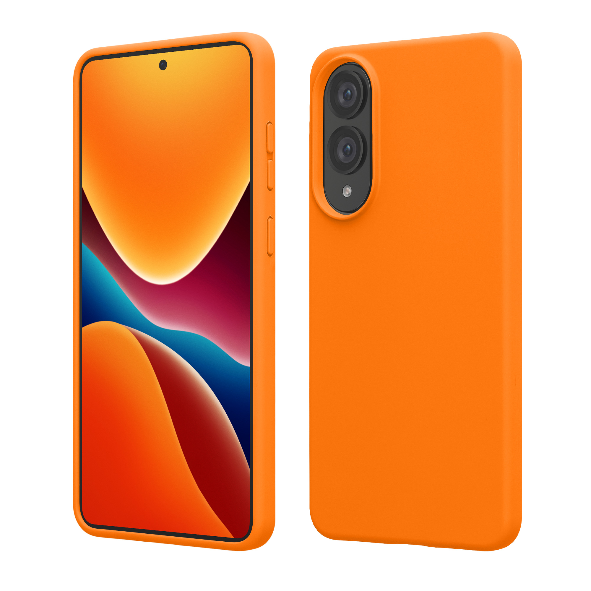 Kryt na mobil Samsung Galaxy S25 Edge kwmobile oranžová Fruity Orange