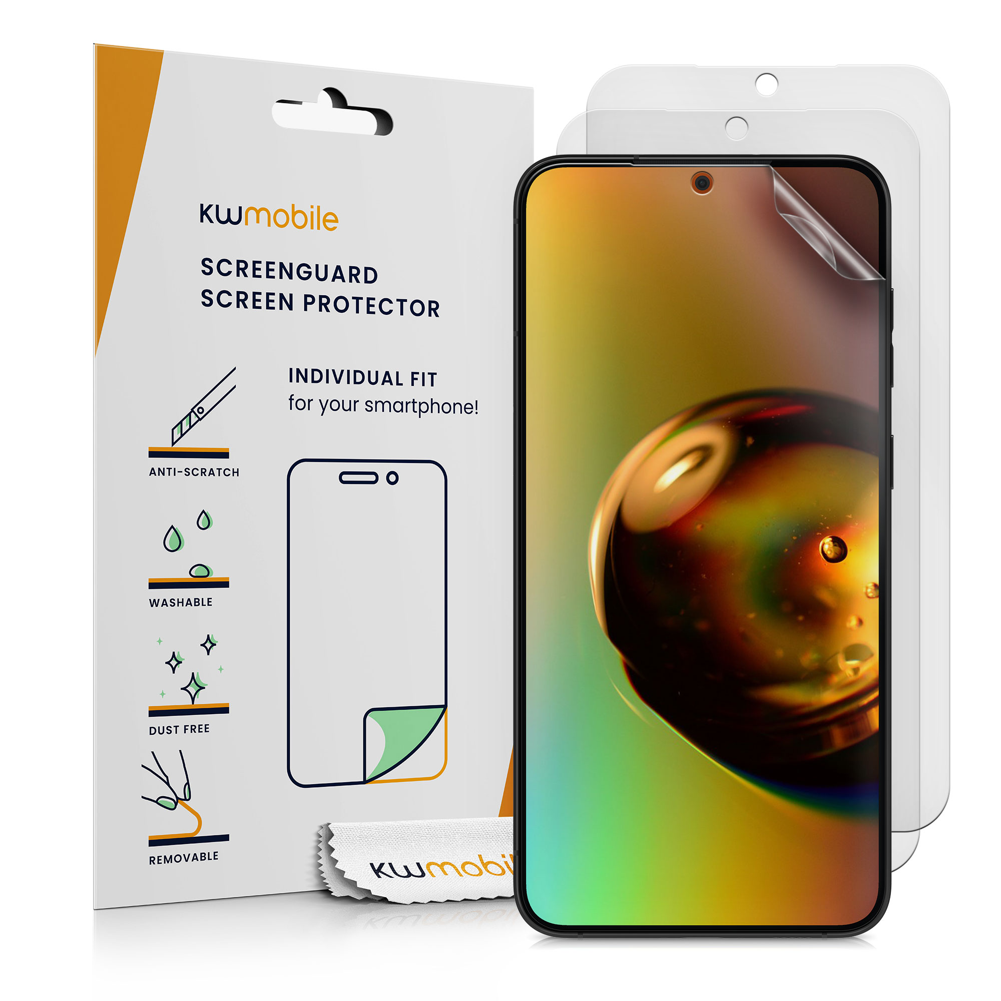 Matná fólie Samsung Galaxy S25 Edge kwmobile 3 ks matná