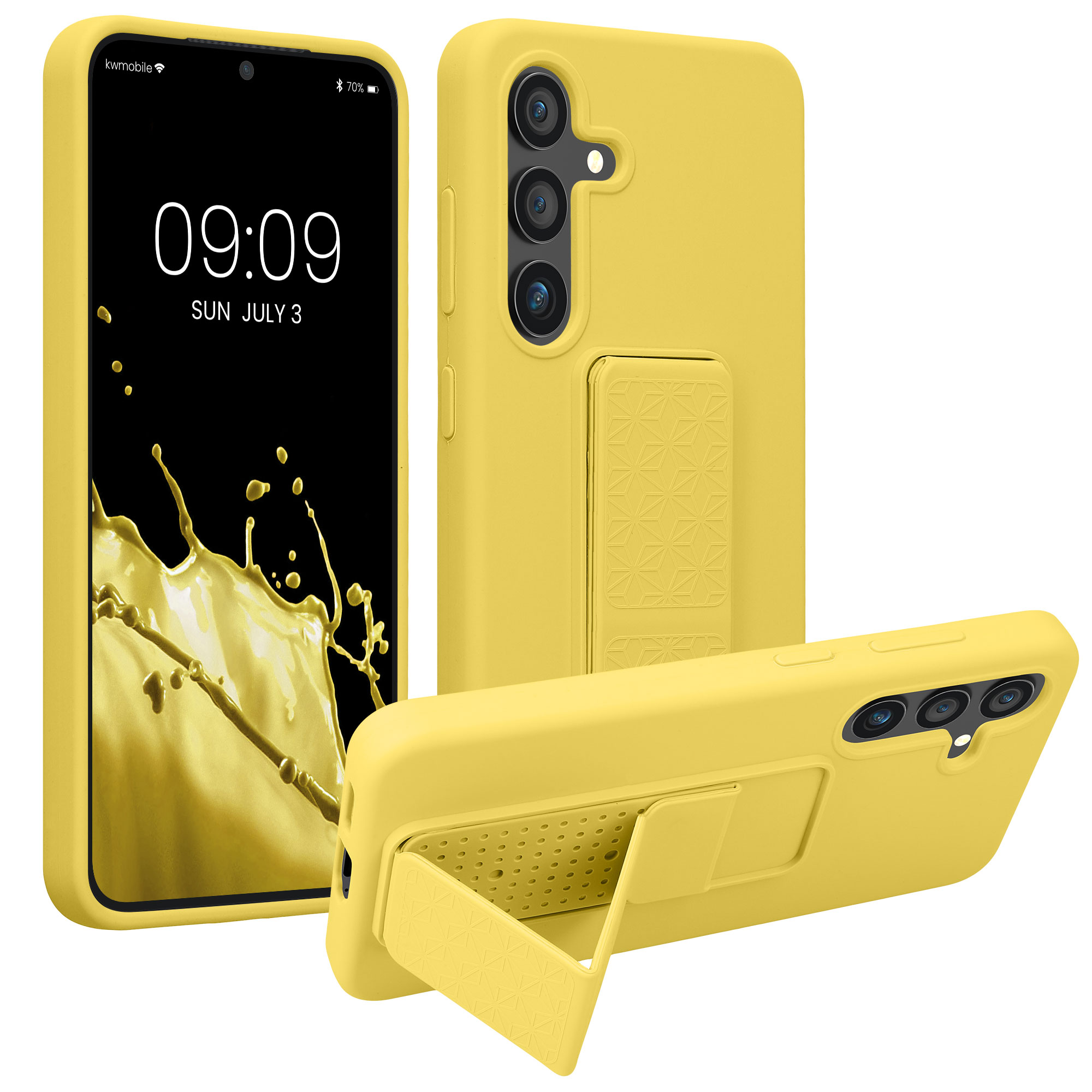 Kryt na mobil Galaxy S24 kwmobile poutko zářivě žlutá