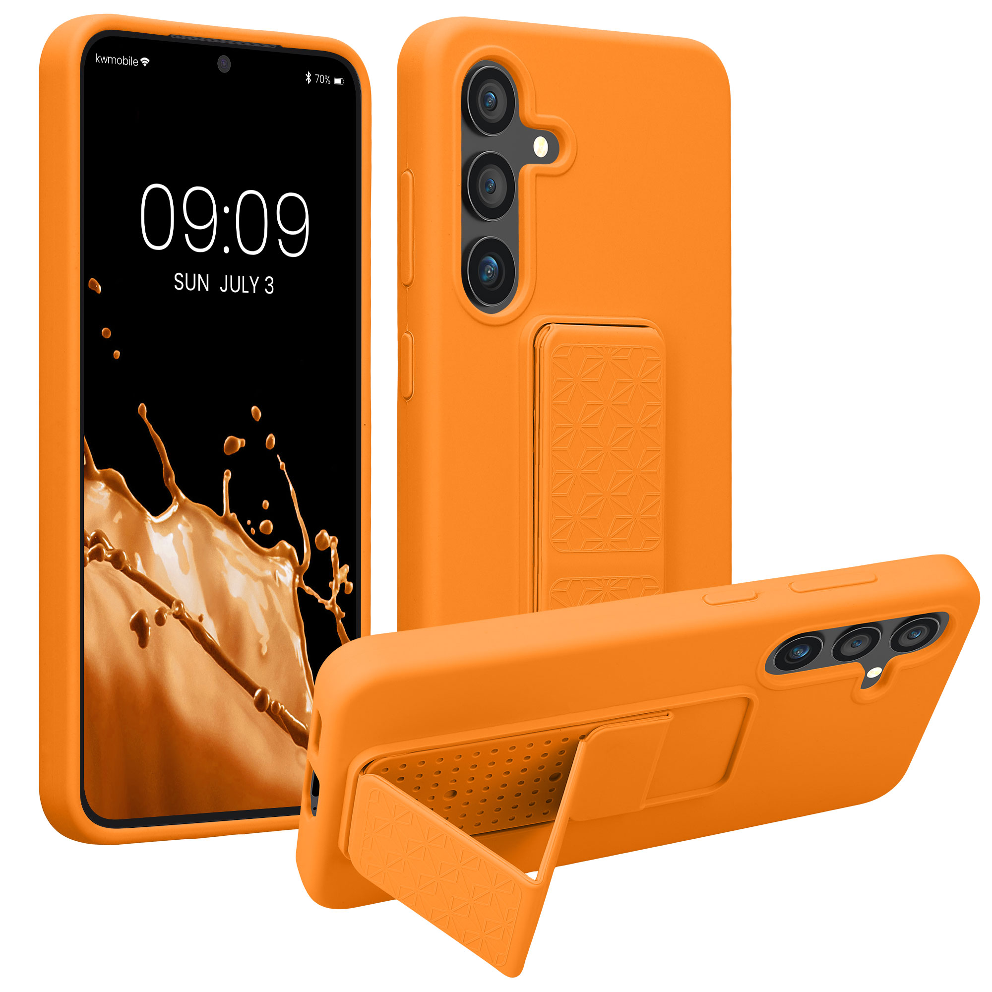 Kryt na mobil Galaxy S24 kwmobile poutko ovocná oranžová