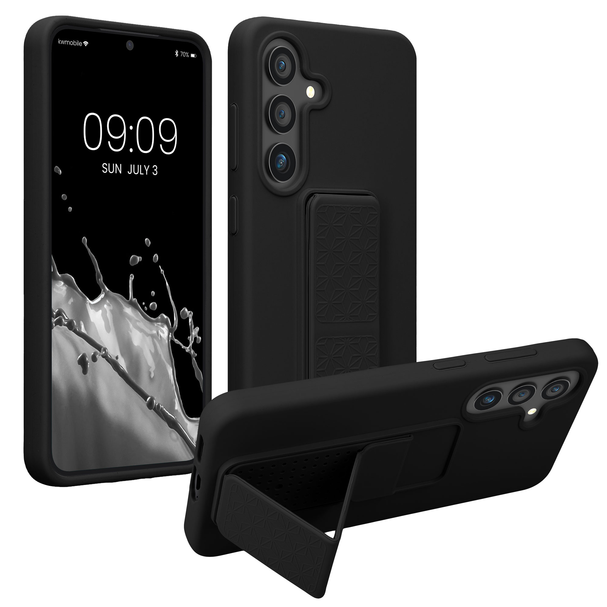 Kryt s poutkem Samsung Galaxy S25 kwmobile černá