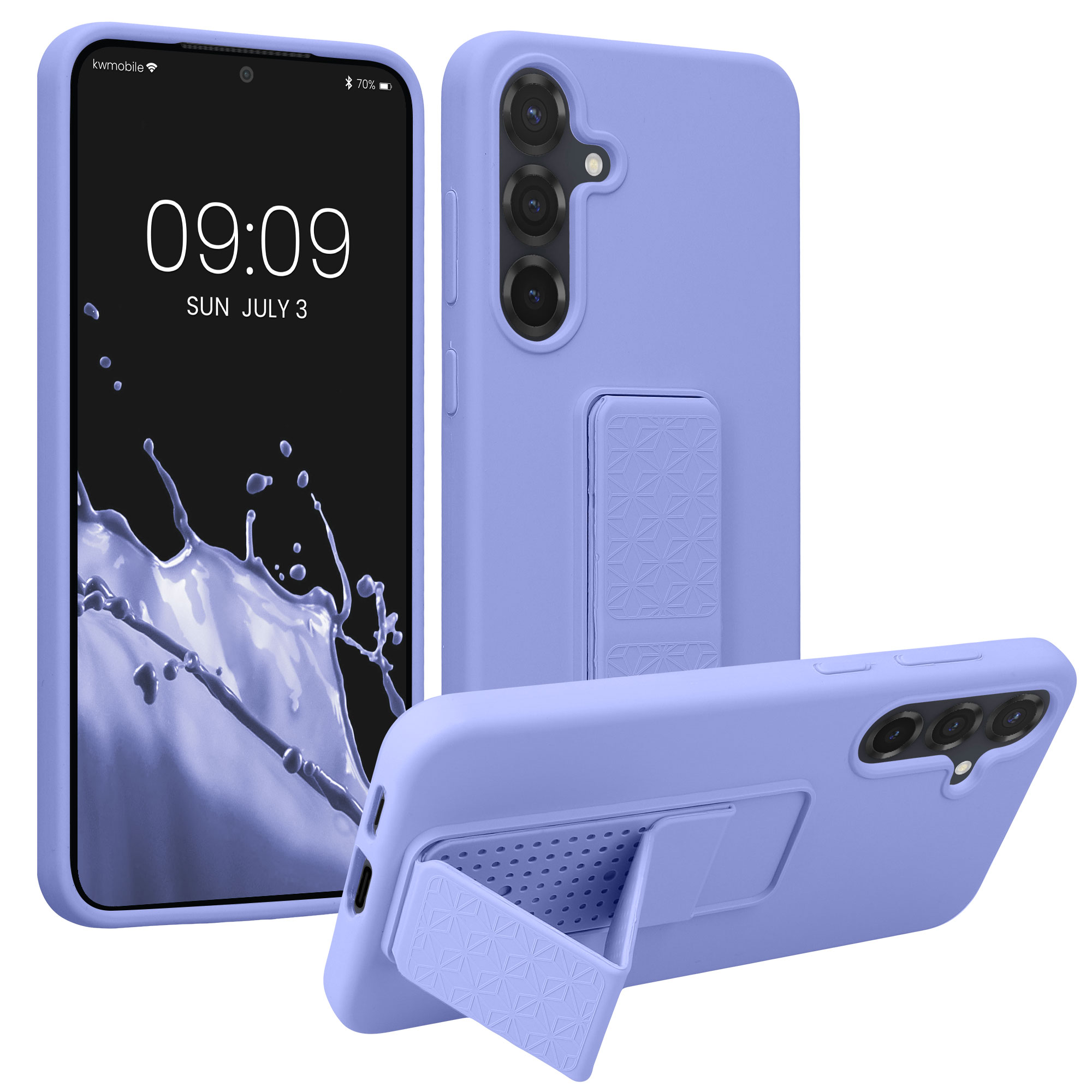Crossbody kryt na mobil Samsung Galaxy S25 Plus kwmobile levandulová