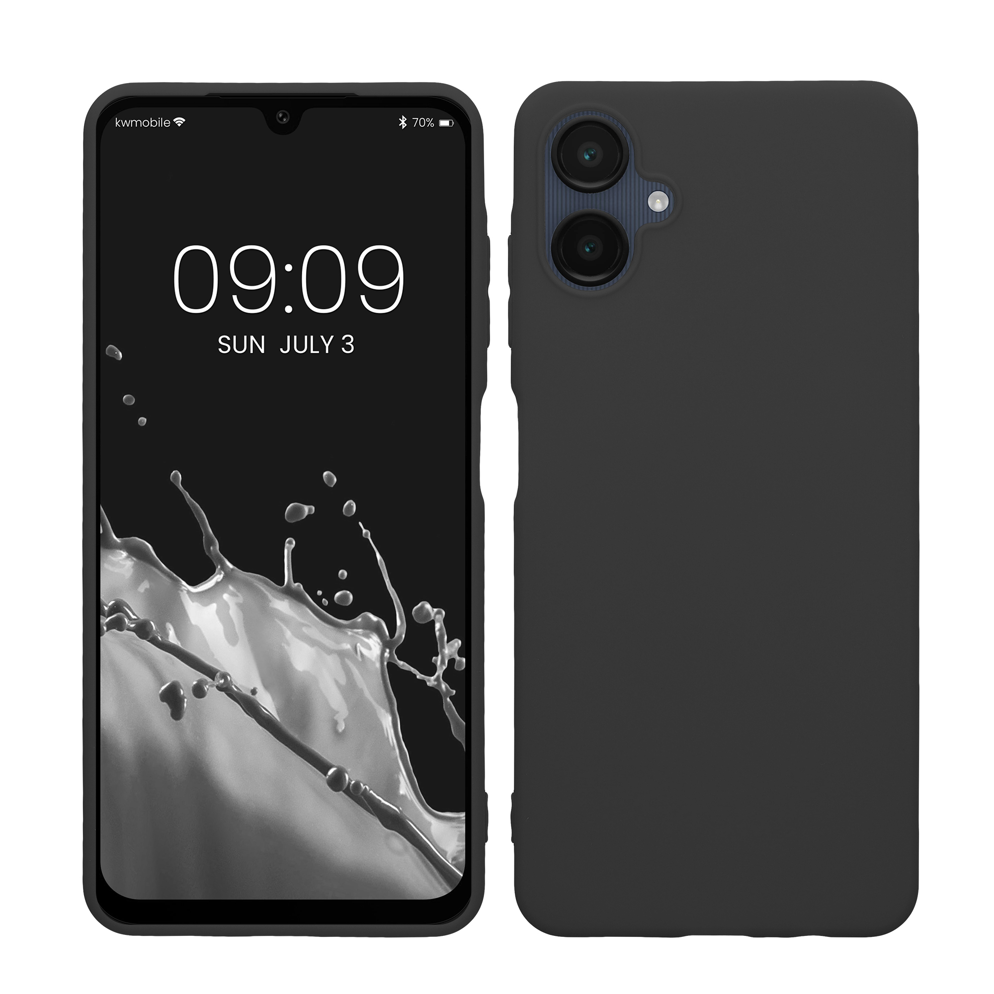 Kryt na mobil Samsung Galaxy A06 kwmobile TPU tmavě šedý
