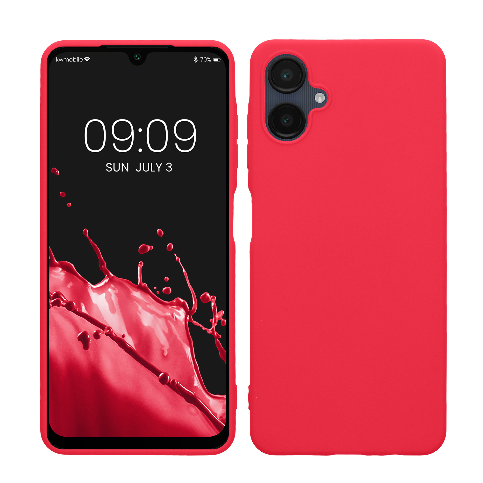 Kryt na mobil Samsung Galaxy A06 kwmobile TPU neonově růžový