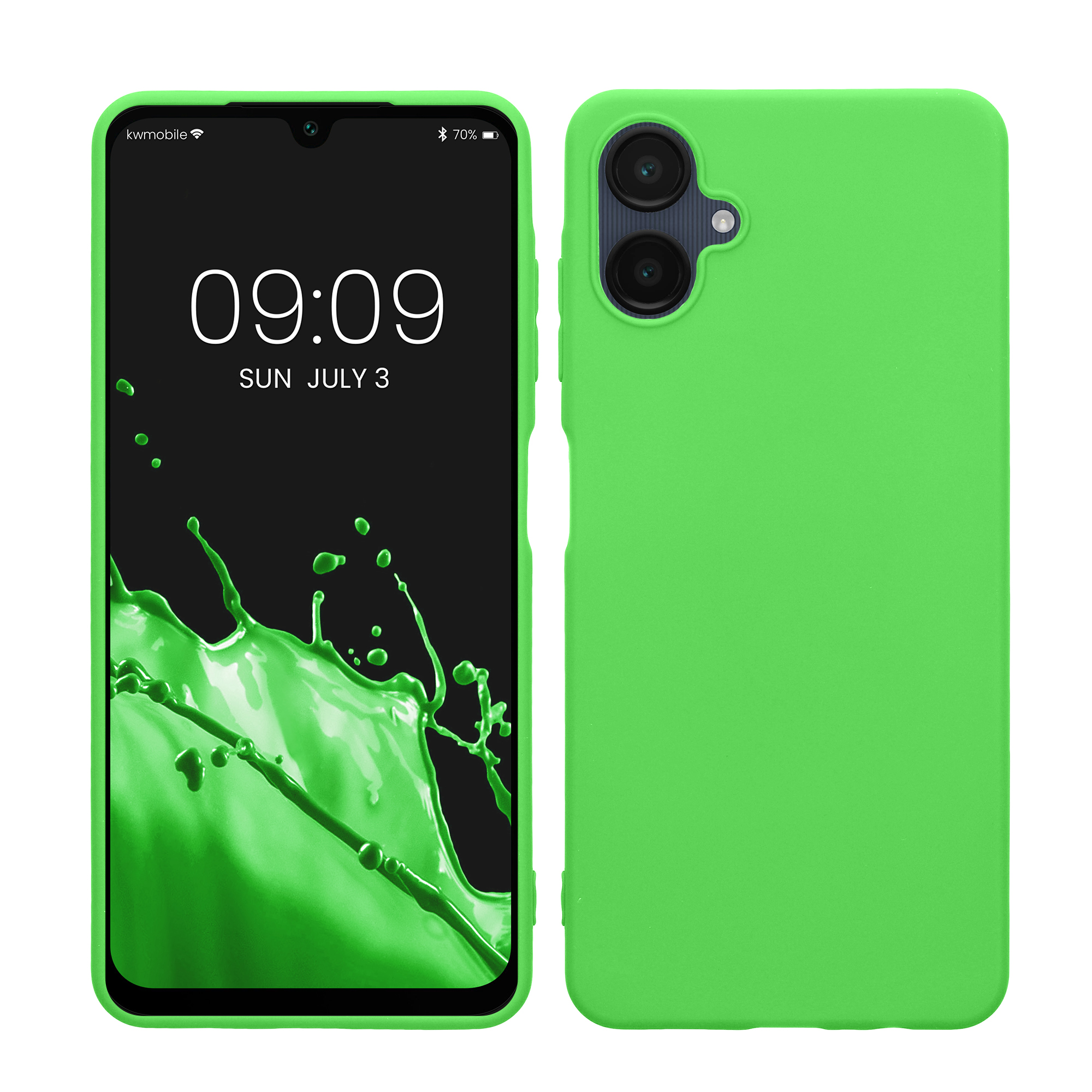Kryt na mobil Samsung Galaxy A06 kwmobile TPU limetkově zelený