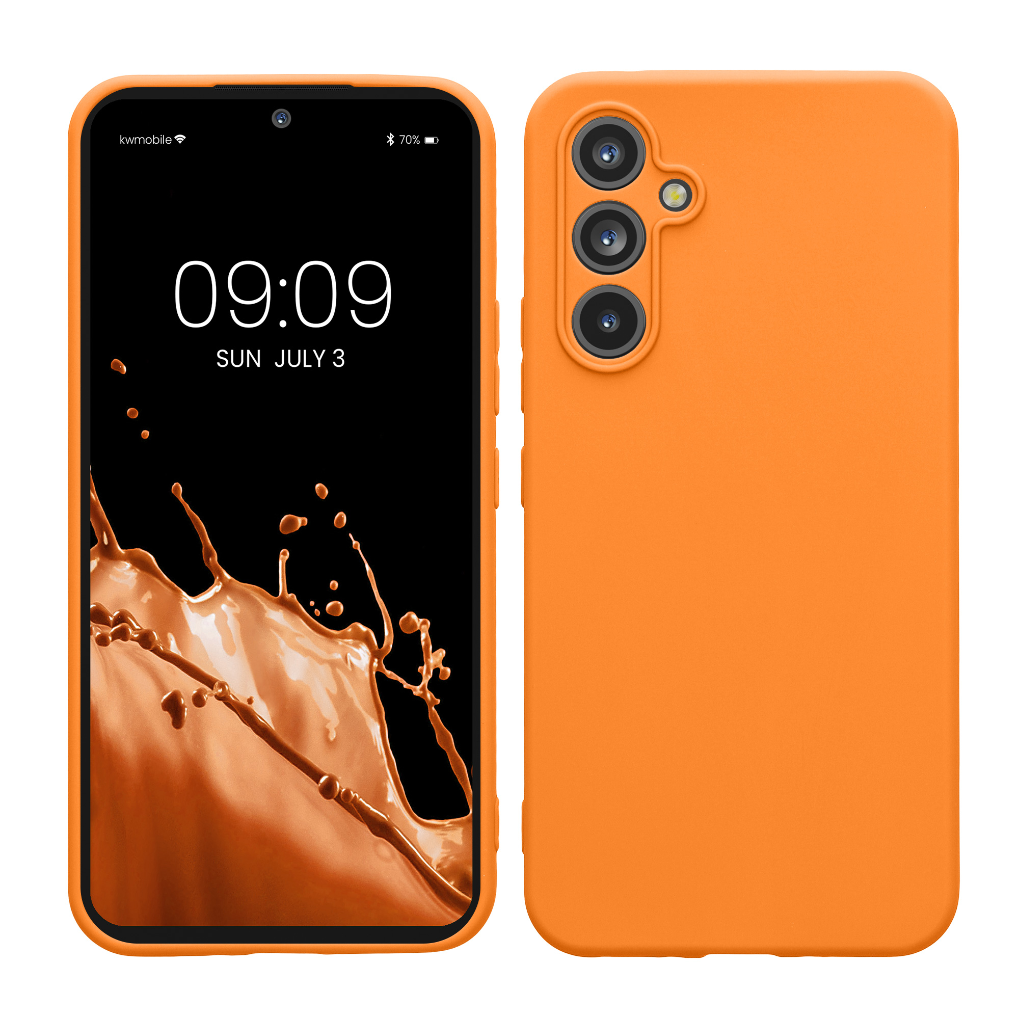 Kryt na mobil Samsung Galaxy A54 5G kwmobile slim matný TPU Ovocná oranžová