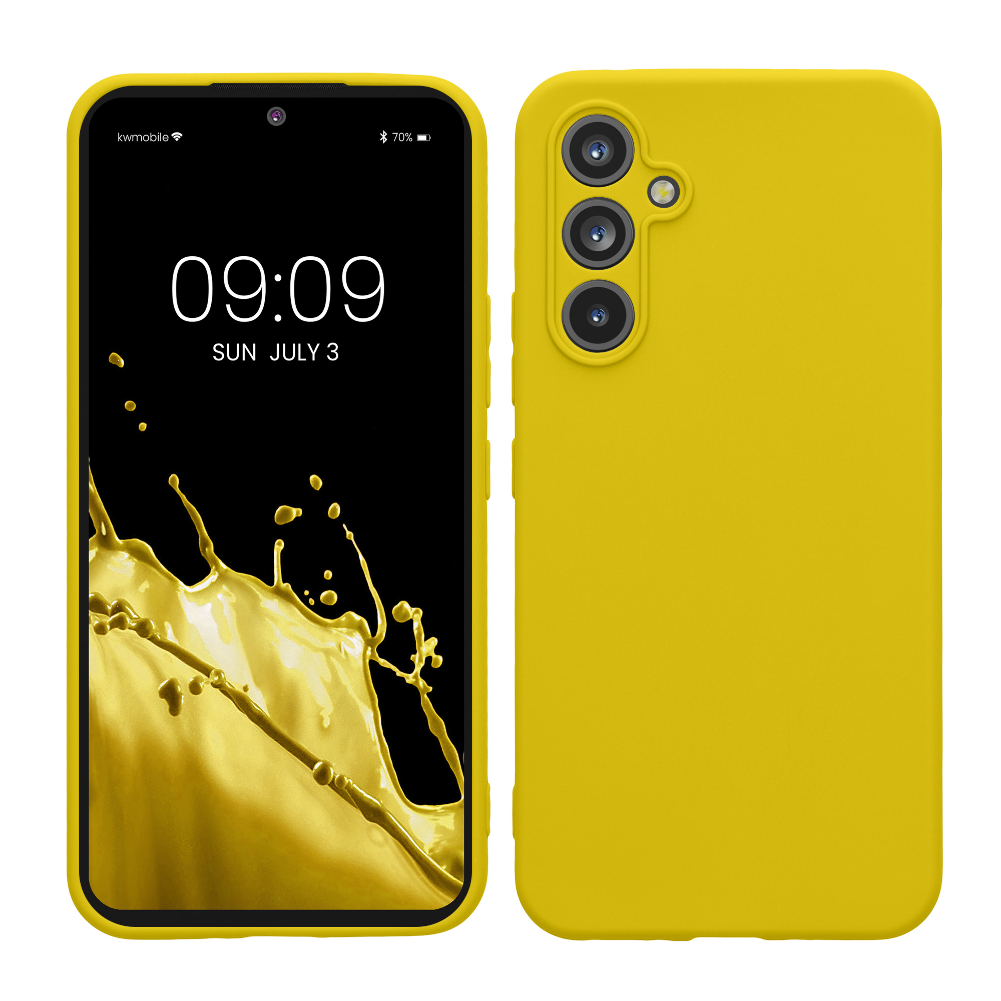 Pouzdro pro Samsung Galaxy A54 5G kwmobile tenké TPU - zářivě žlutá