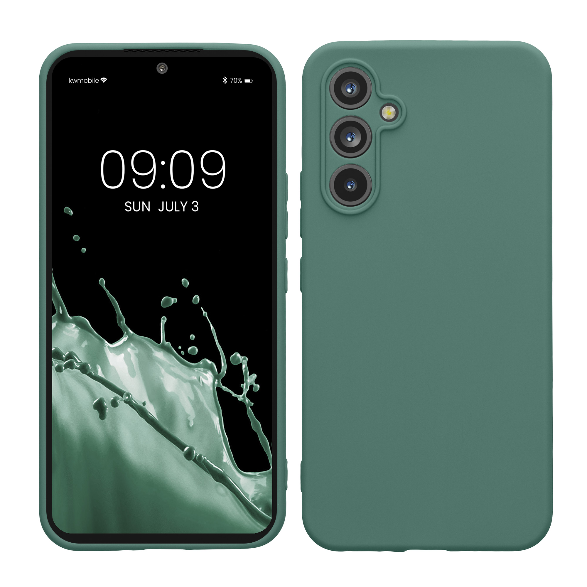 Pouzdro pro Samsung Galaxy A54 5G kwmobile tenké TPU - lesní zelená