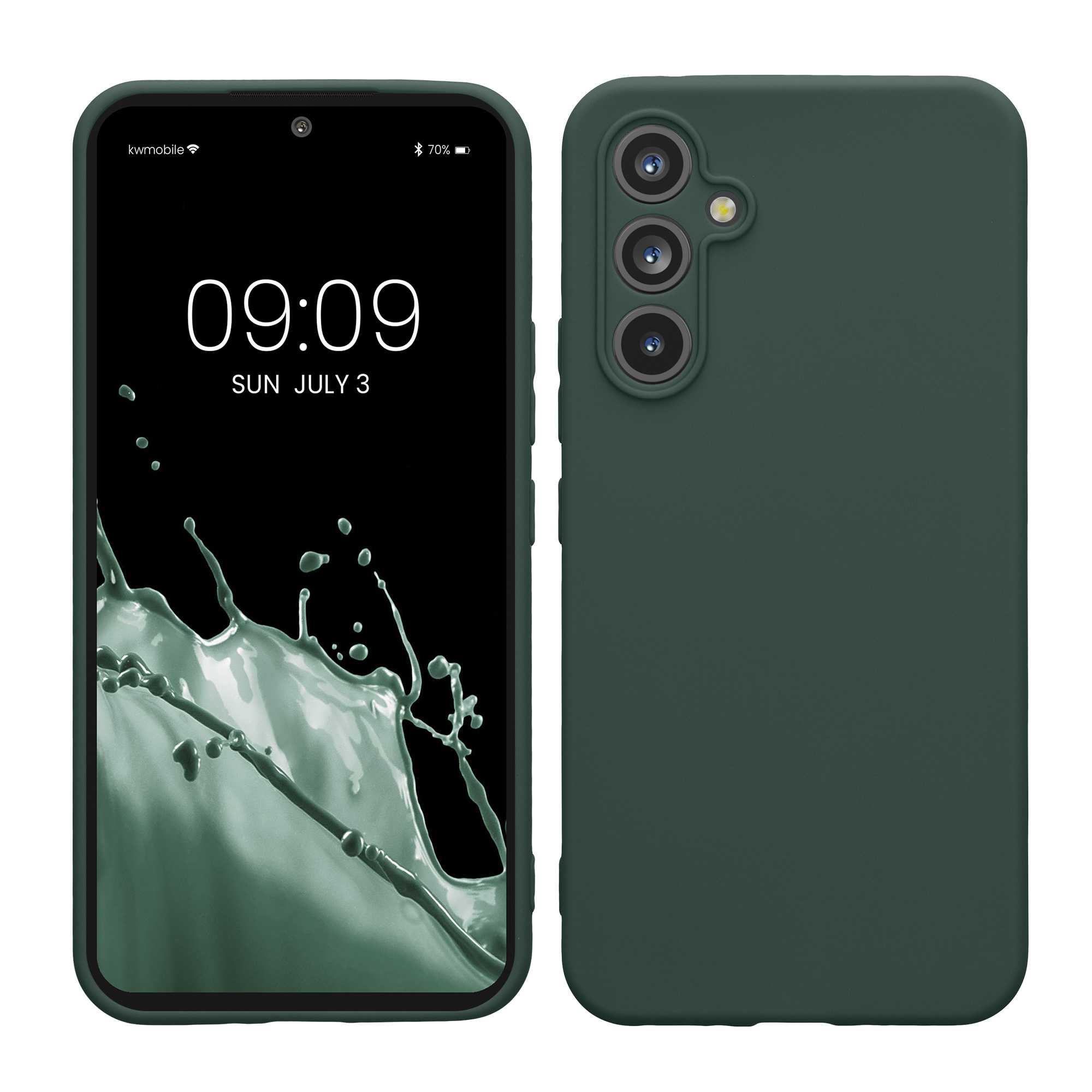 Tenký matný TPU kryt pro Samsung Galaxy A54 5G kwmobile ‑ mechově zelená