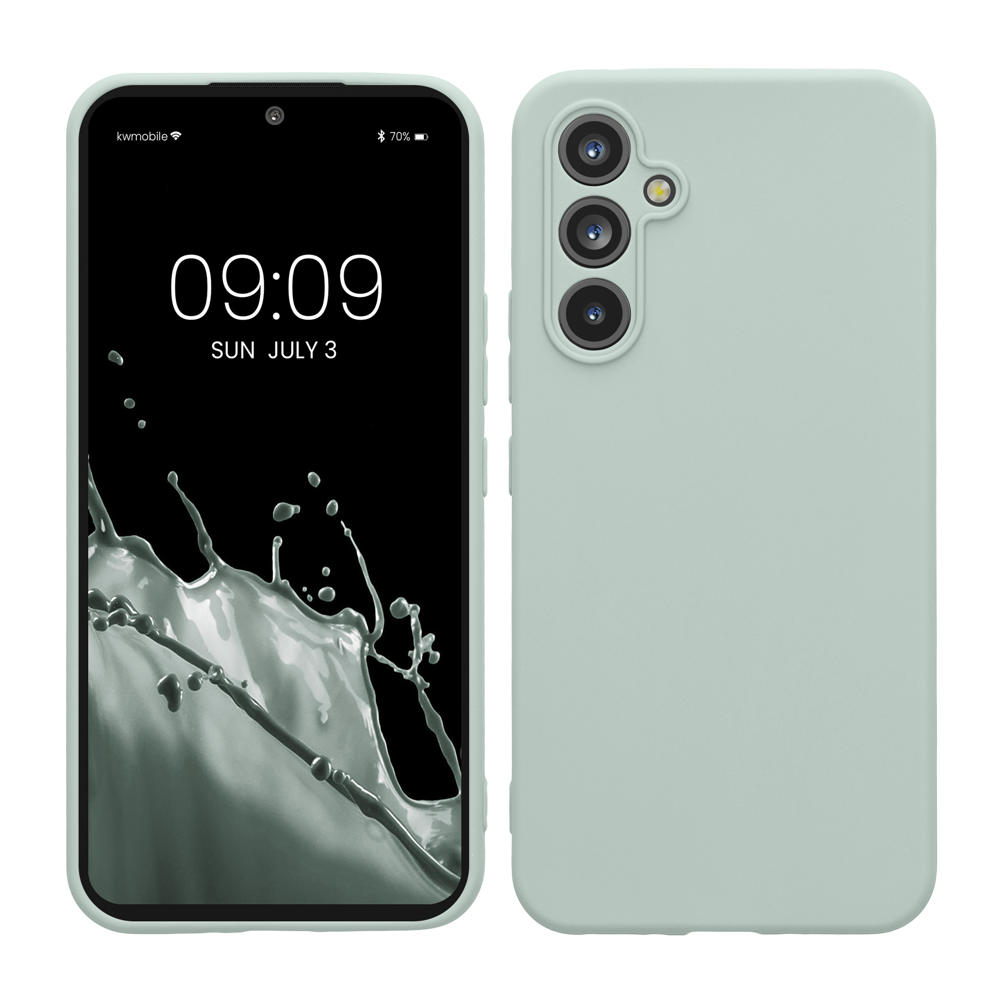 Pouzdro pro Samsung Galaxy A54 5G kwmobile tenké TPU - světle mátová