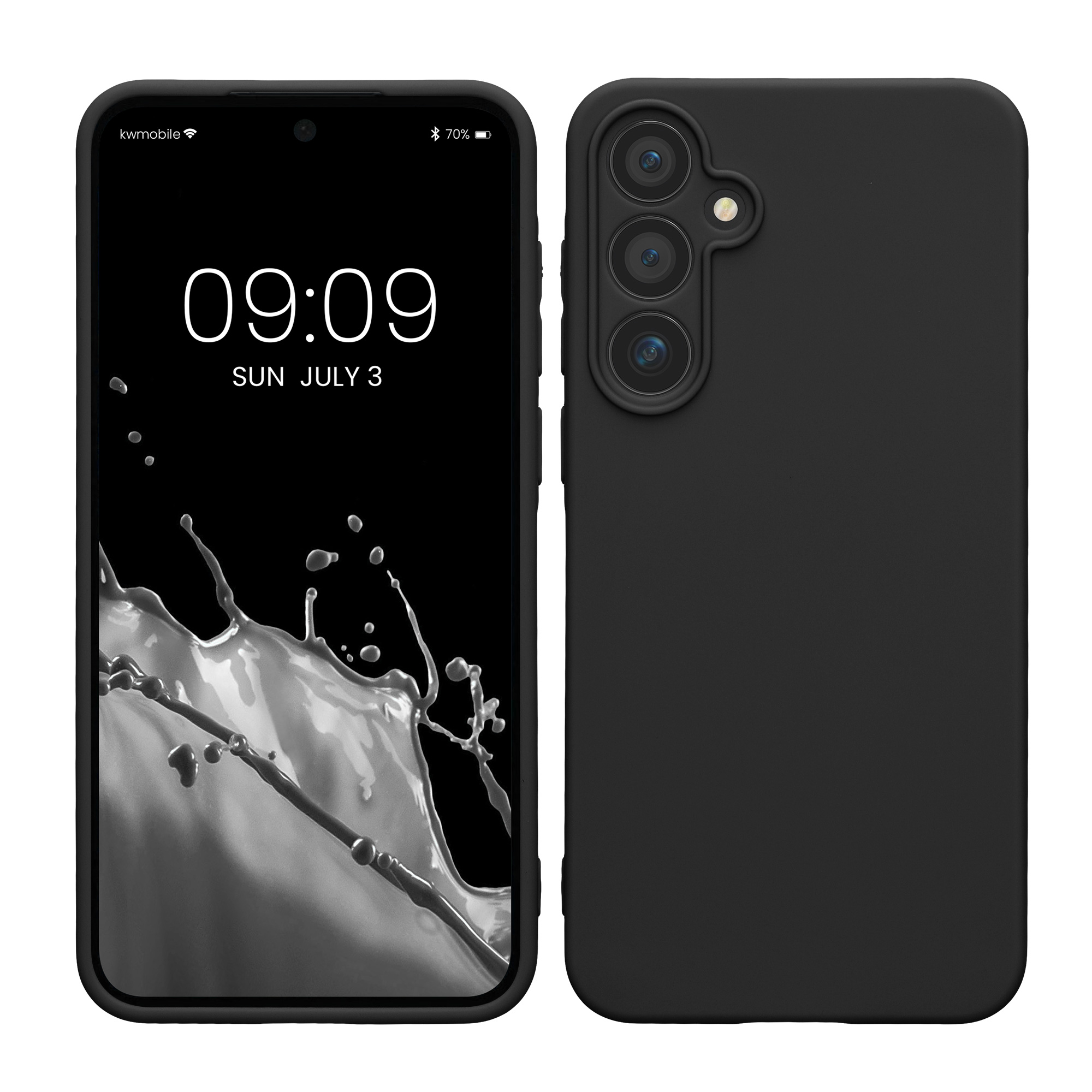 Kryt na mobil Samsung Galaxy A55 5G kwmobile slim matný TPU Černá
