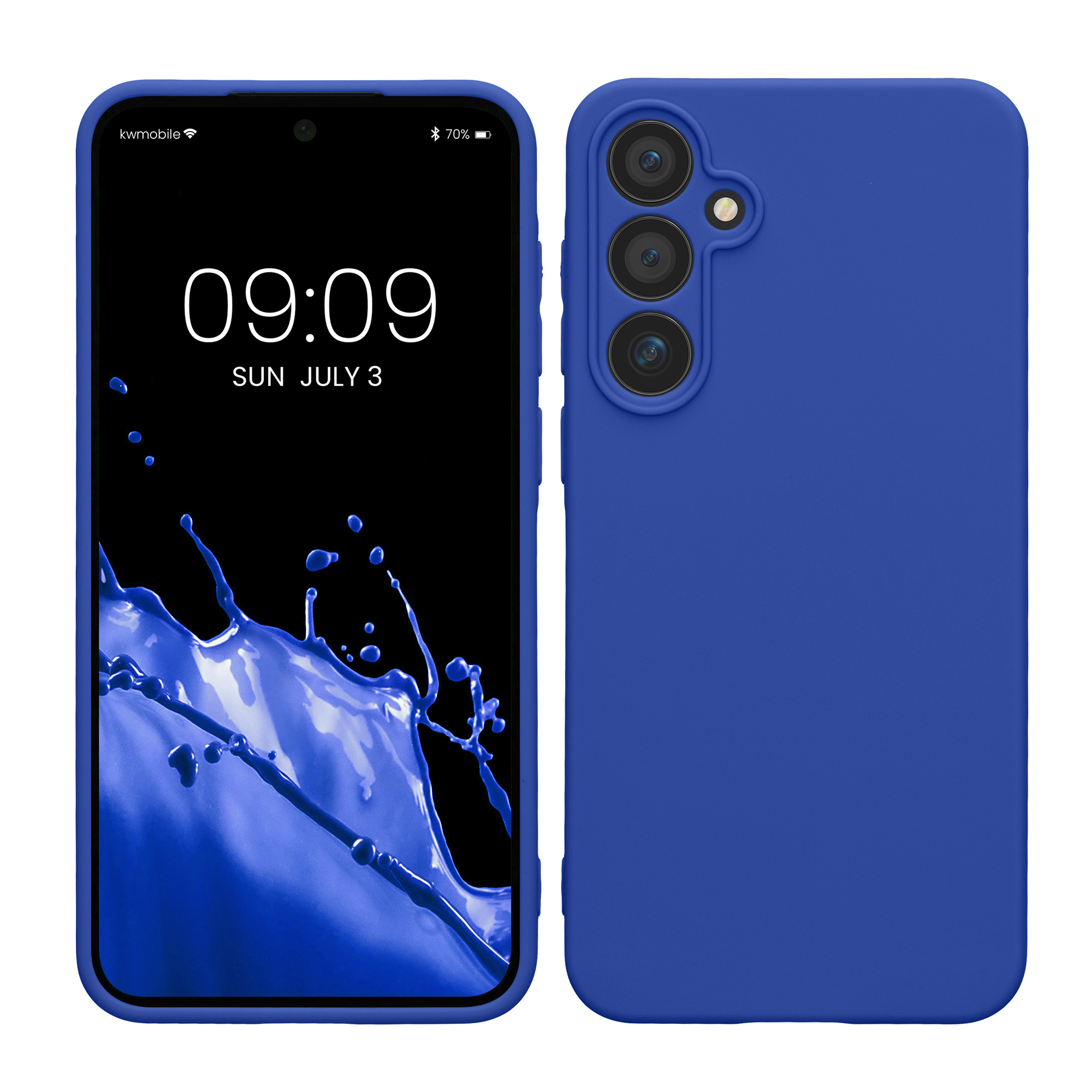 Pouzdro pro Samsung Galaxy A55 5G kwmobile tenké TPU - baltská modrá
