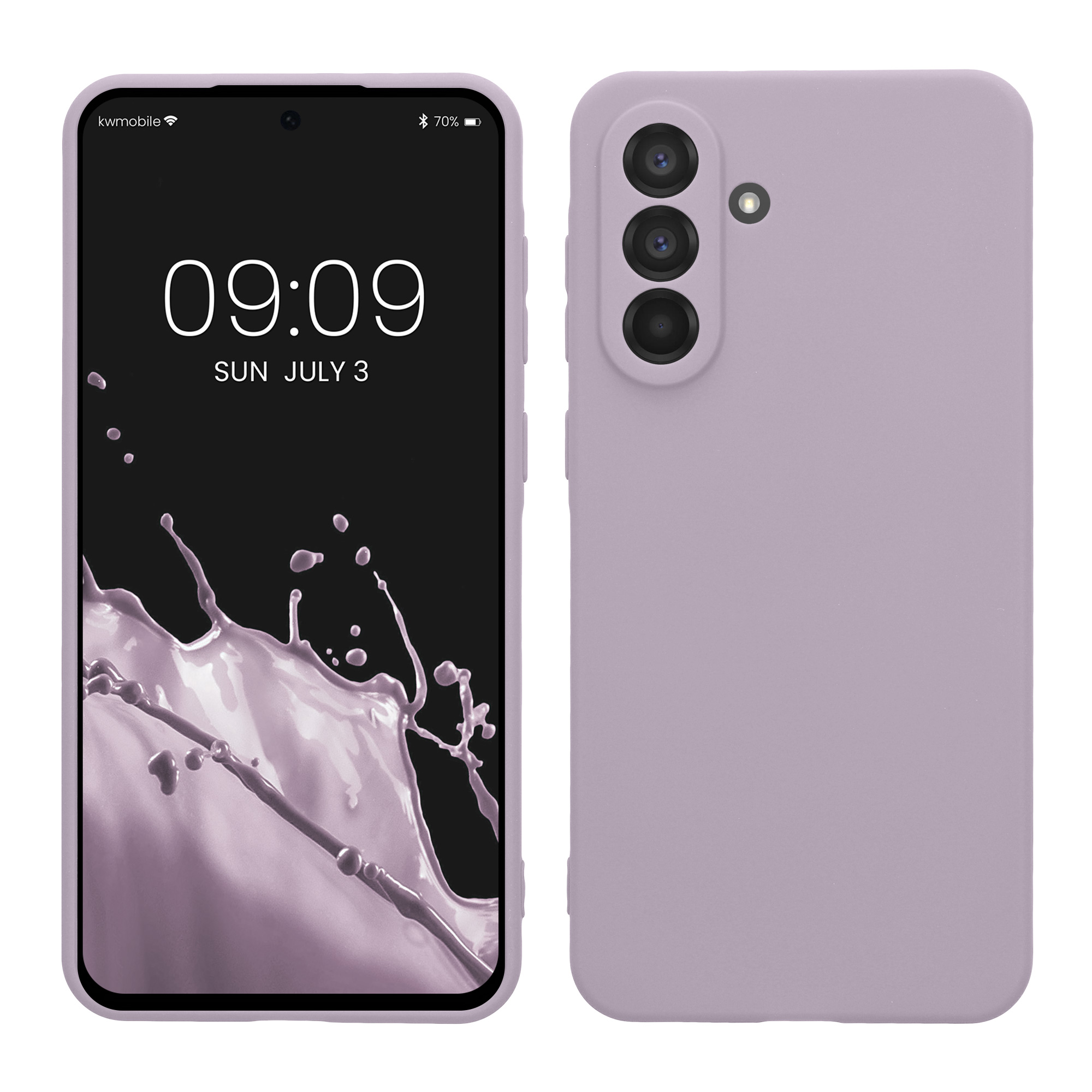 Kryt na mobil Samsung Galaxy A56 5G kwmobile slim matný TPU Levandulová