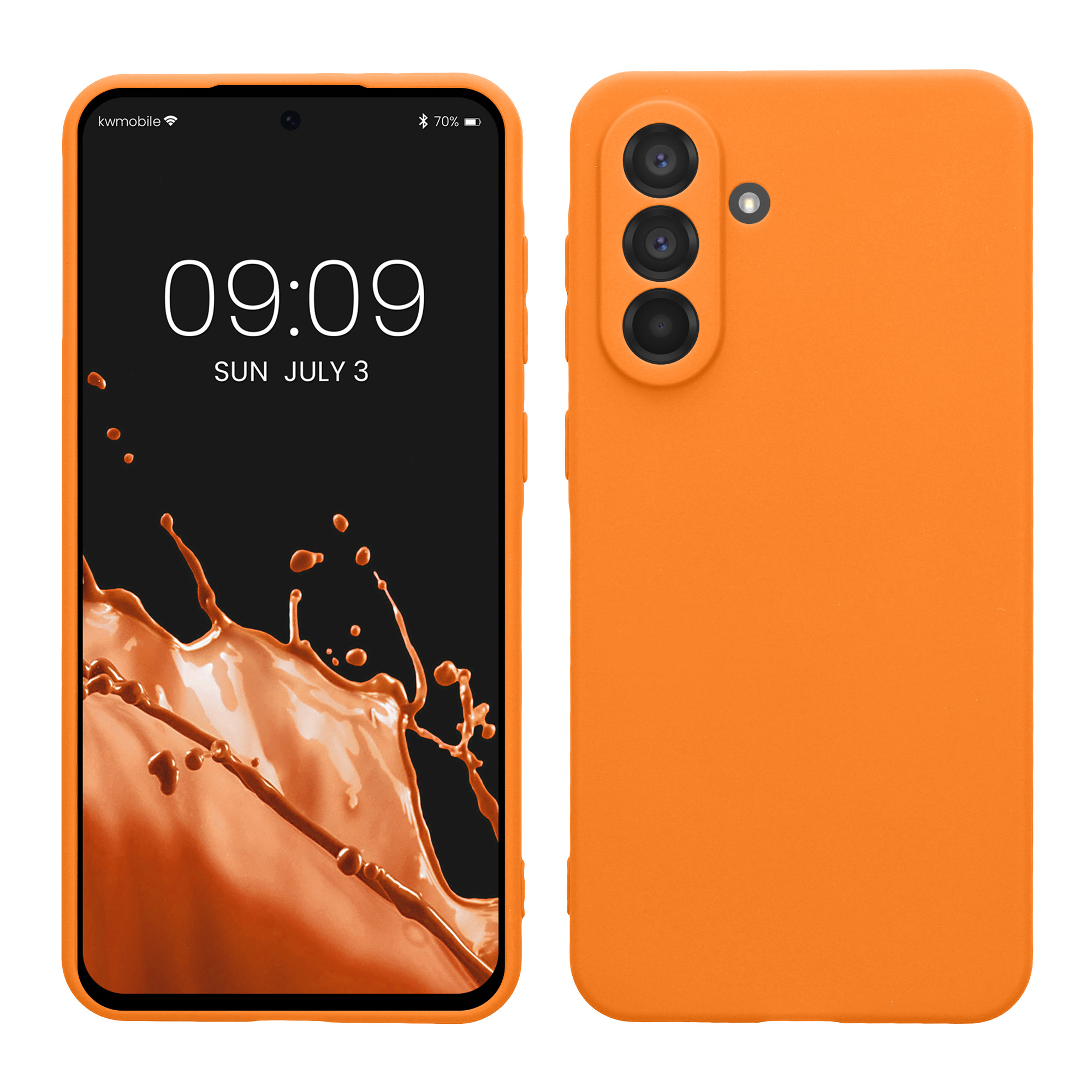 Pouzdro pro Samsung Galaxy A56 5G kwmobile tenké TPU - ovocná oranžová