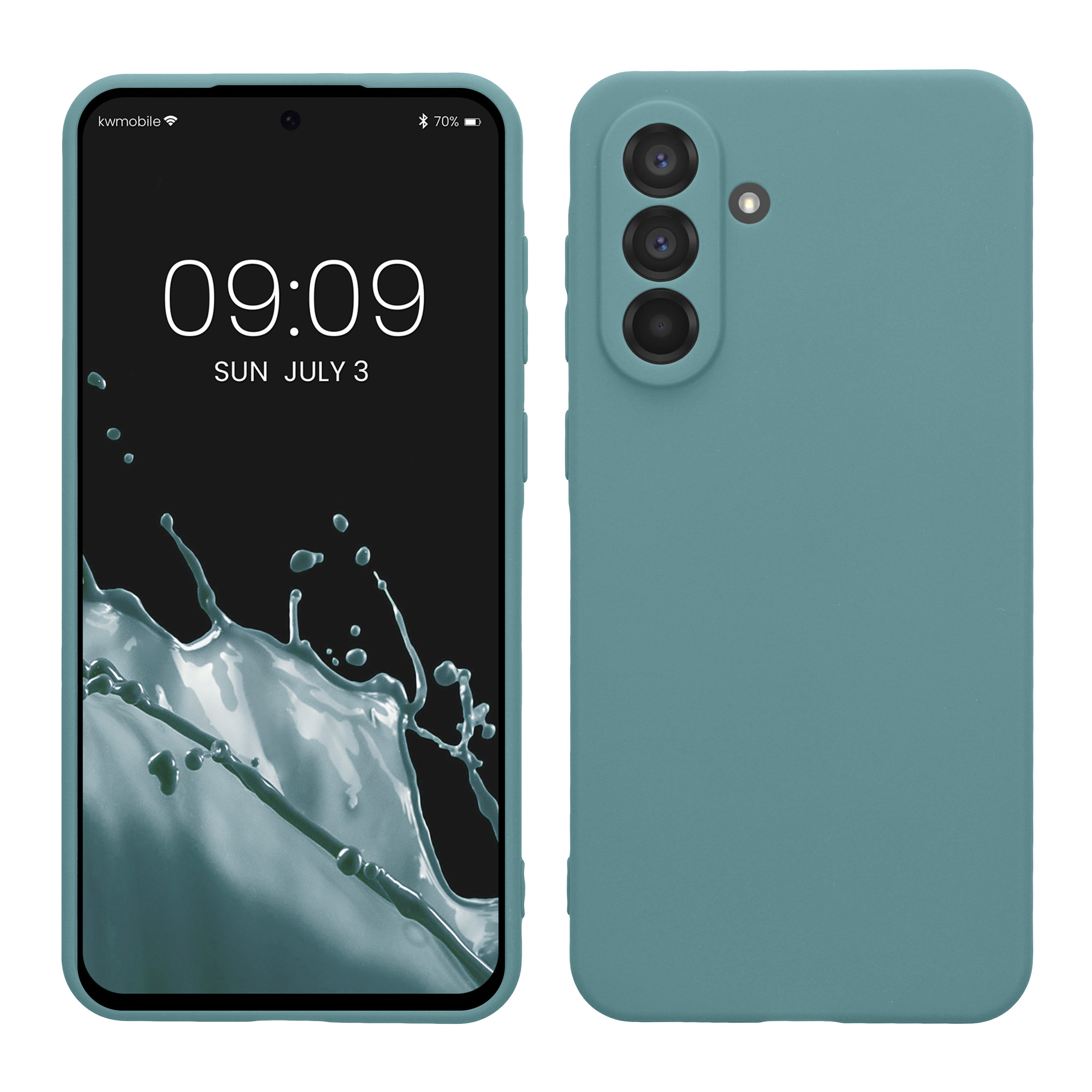 Kryt na mobil Samsung Galaxy A56 5G kwmobile slim matný TPU Arktická noc
