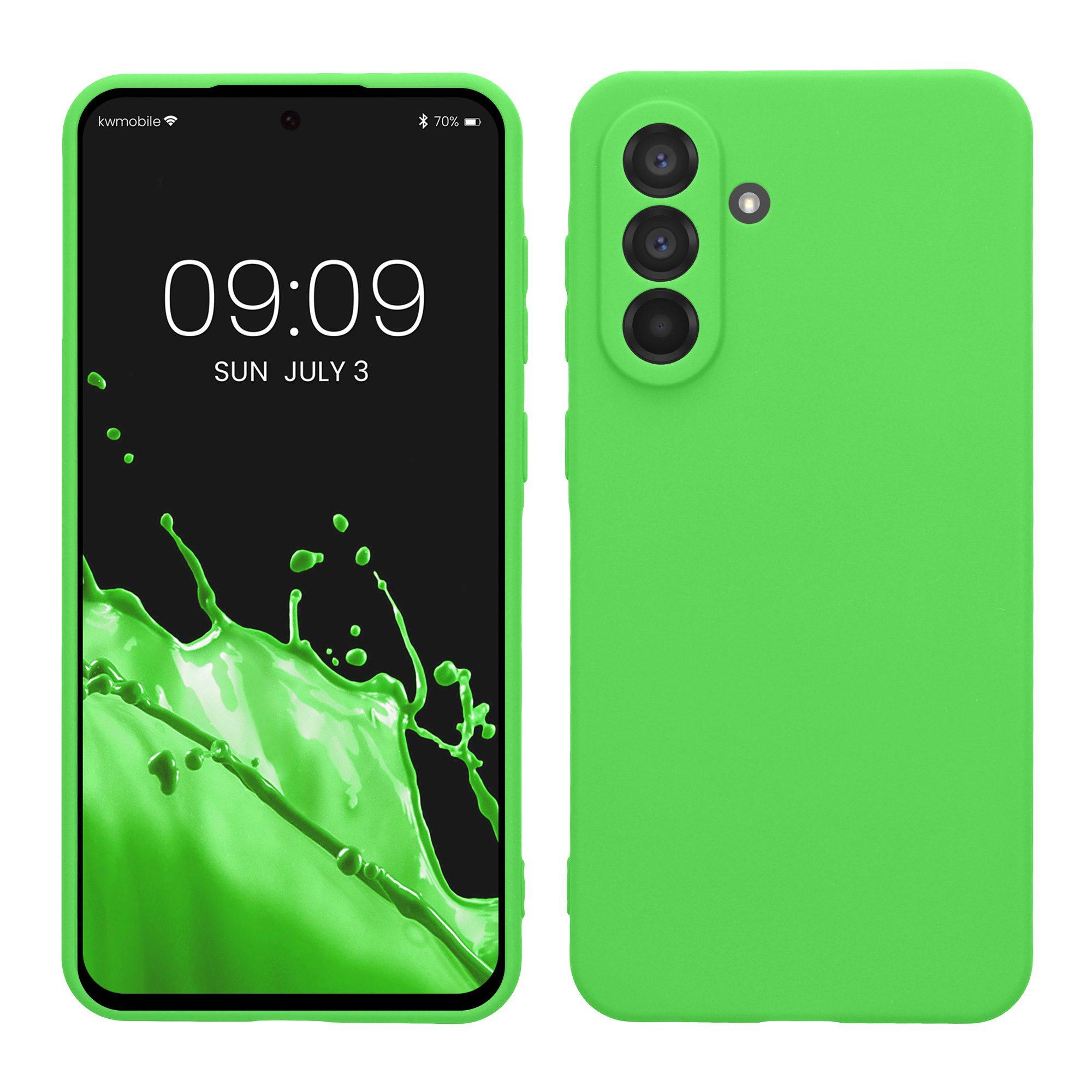 Pouzdro pro Samsung Galaxy A56 5G kwmobile tenké TPU - limetkově zelená