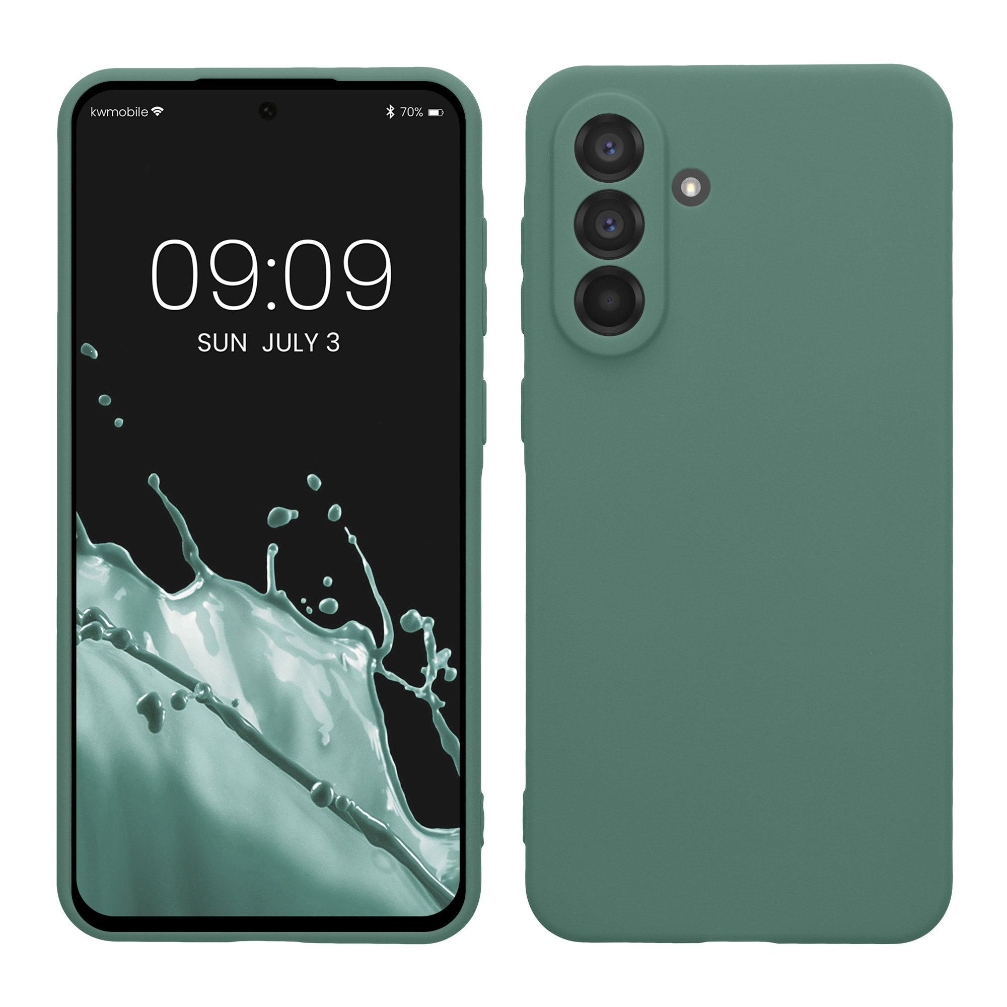 Pouzdro pro Samsung Galaxy A56 5G kwmobile tenké TPU - lesní zelená