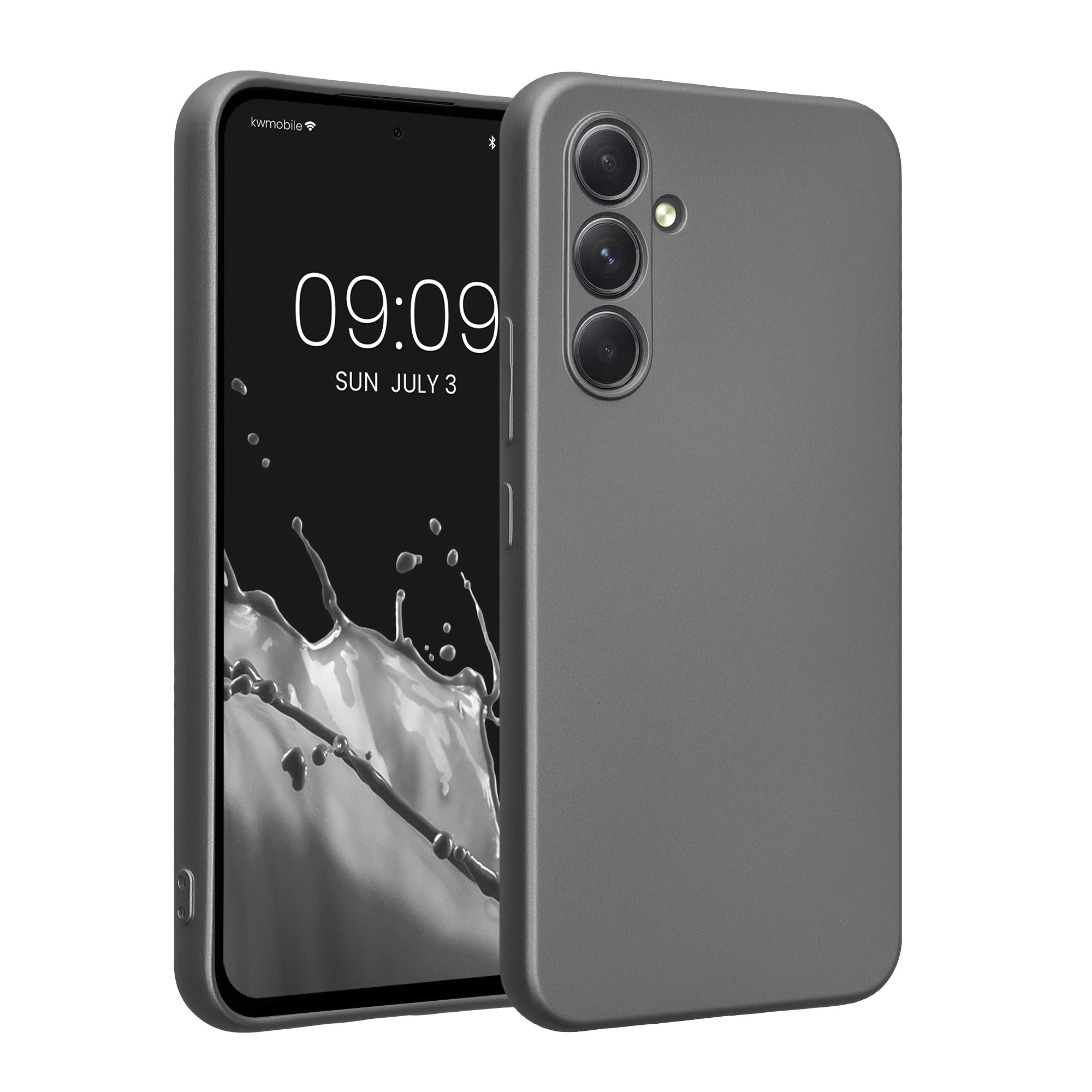 Kryt na mobil Samsung Galaxy A54 5G kwmobile TPU metalický Metalická šedá
