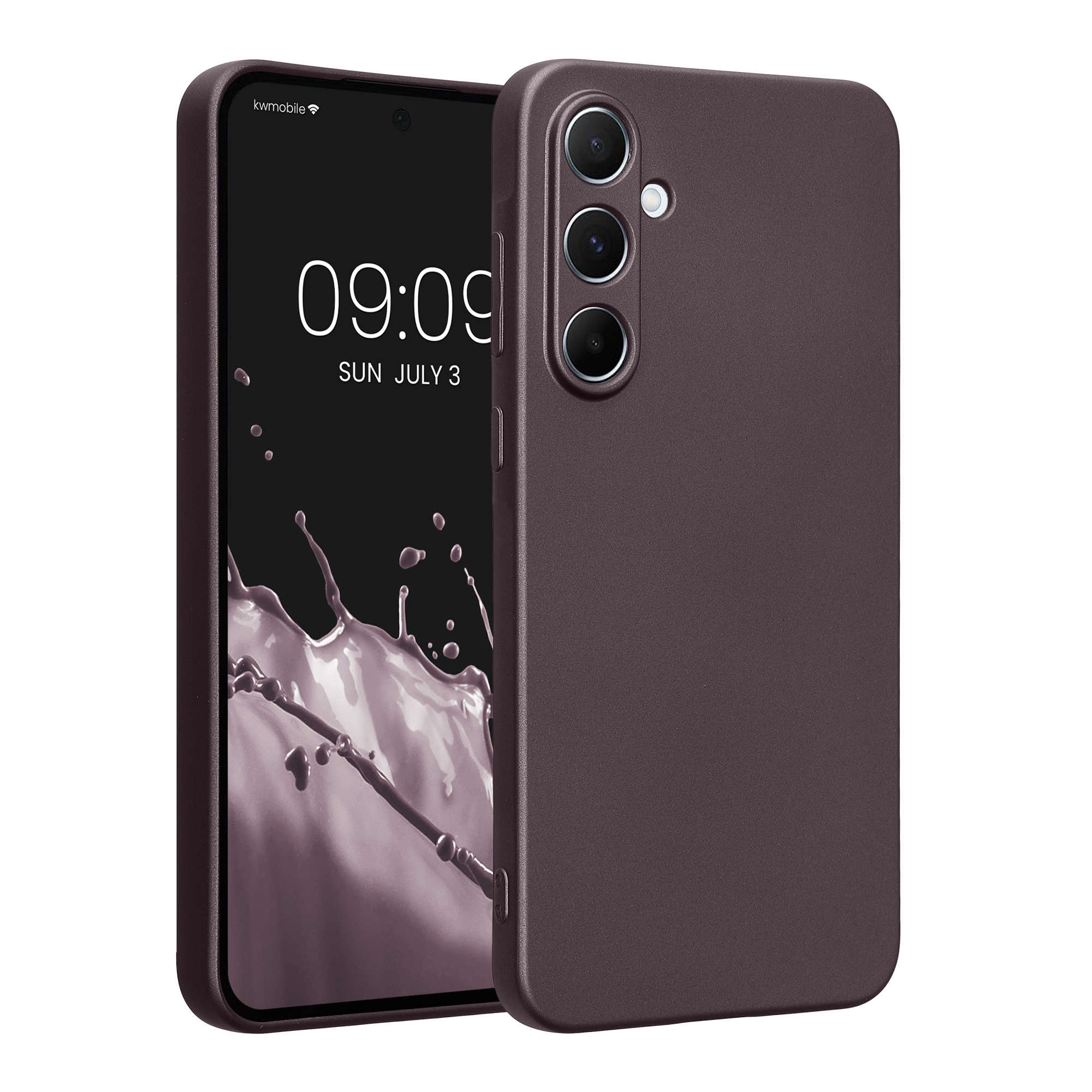 Kryt na mobil Samsung Galaxy A55 5G kwmobile TPU metalický Metalická ostružinová