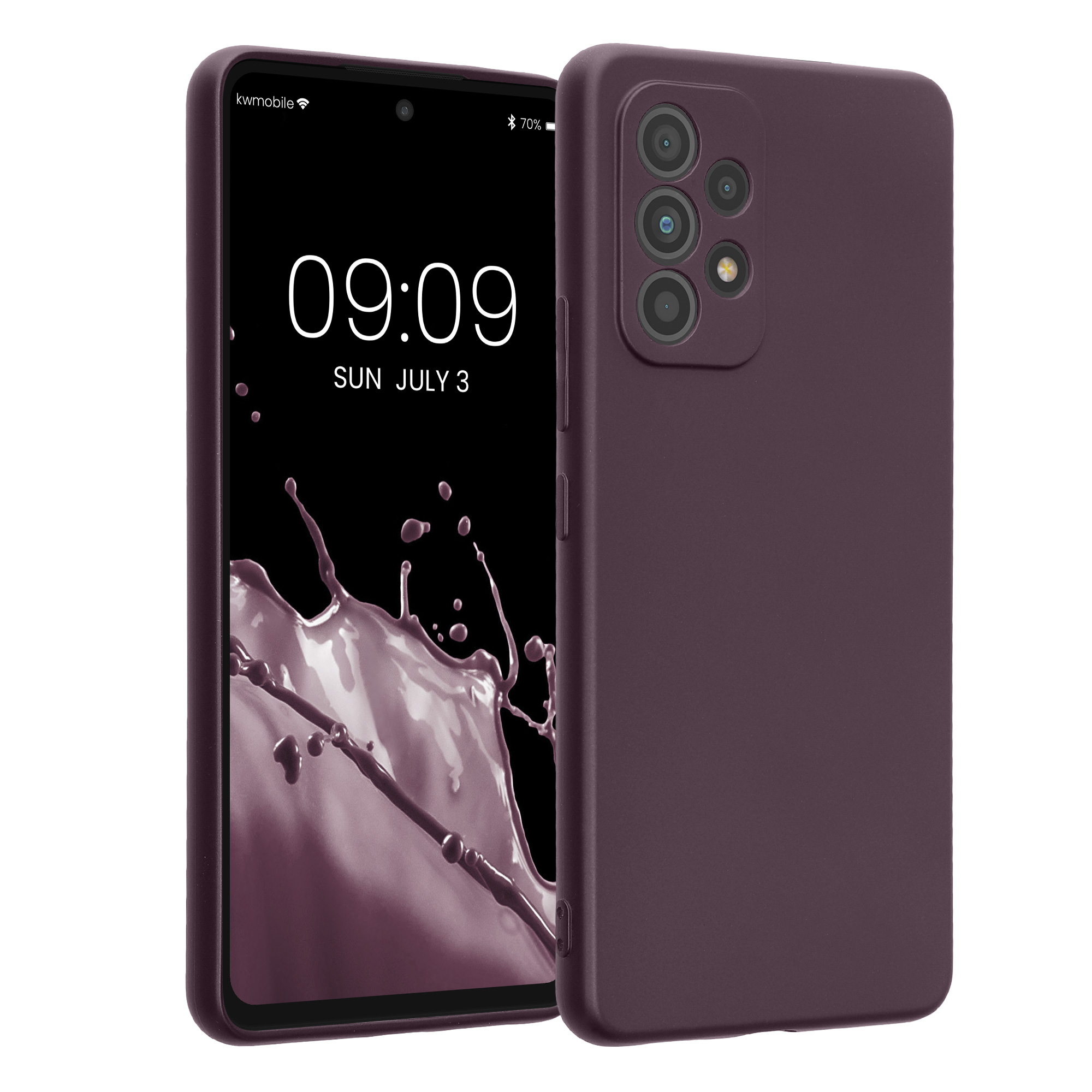 Kryt na mobil Samsung Galaxy A53 5G kwmobile TPU metalický Metalická ostružinová