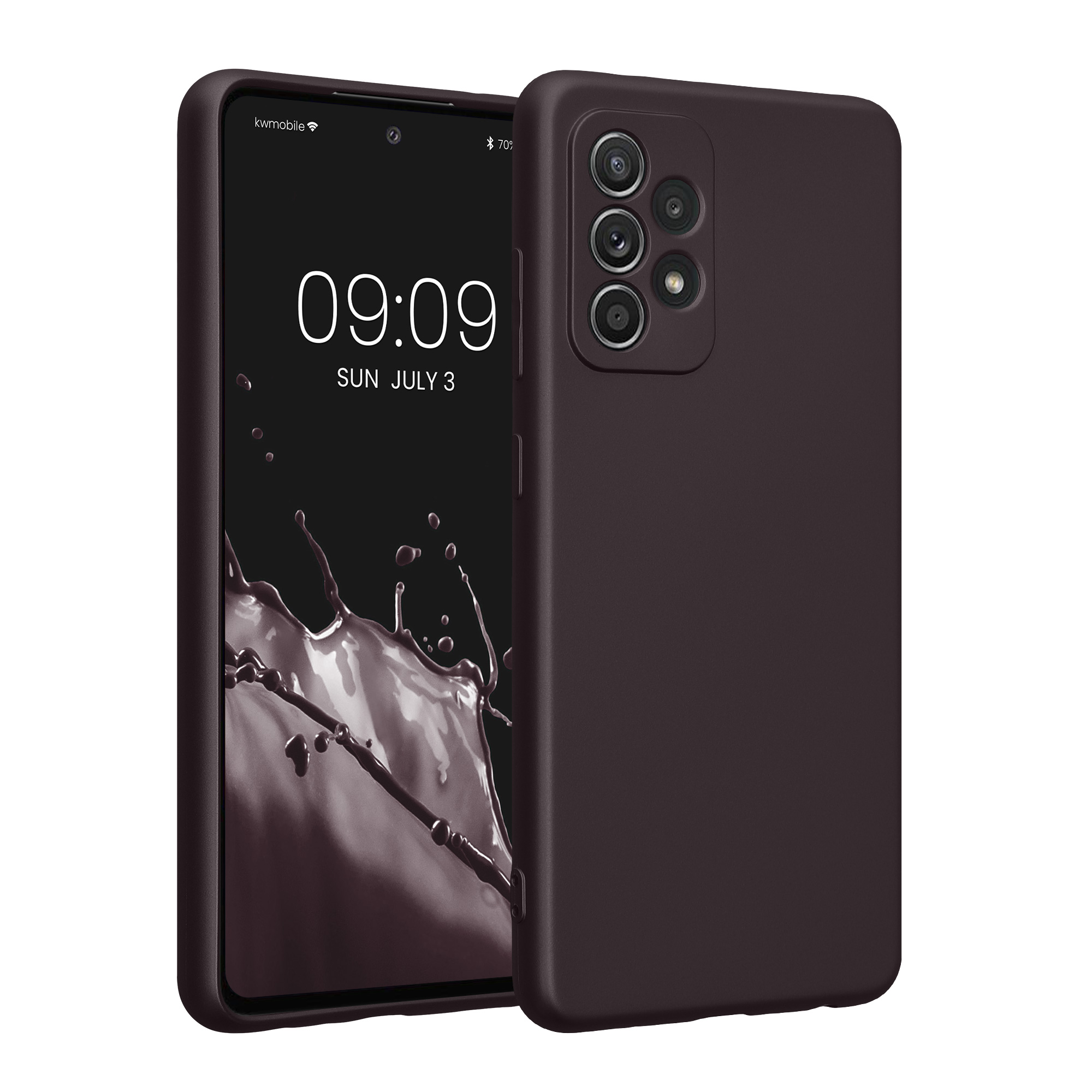 Kryt na mobil Samsung Galaxy A52 / A52 5G / A52s 5G kwmobile TPU metalický Metalická ostružinová