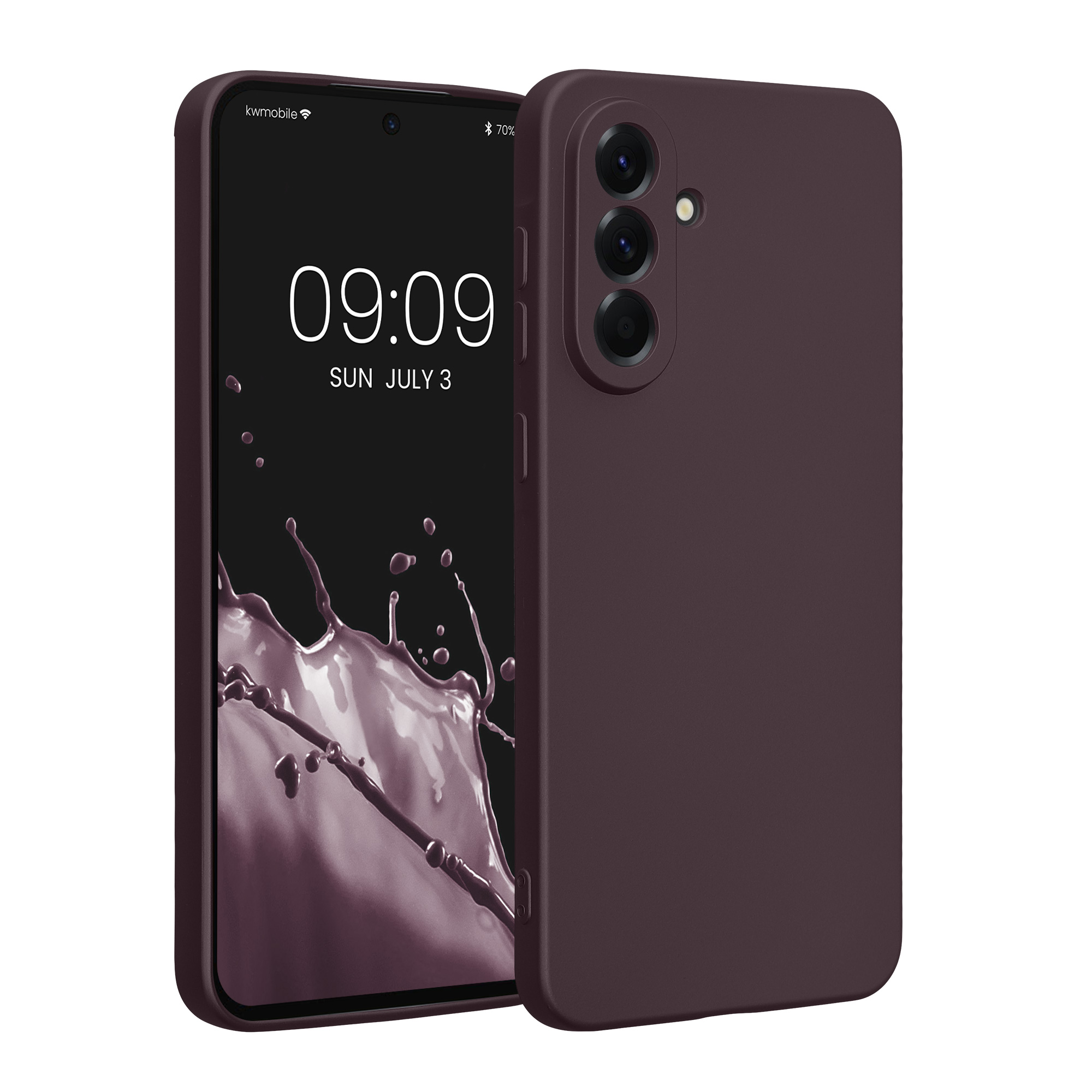 Kryt na mobil Samsung Galaxy A56 5G kwmobile TPU metalický Metalická ostružinová
