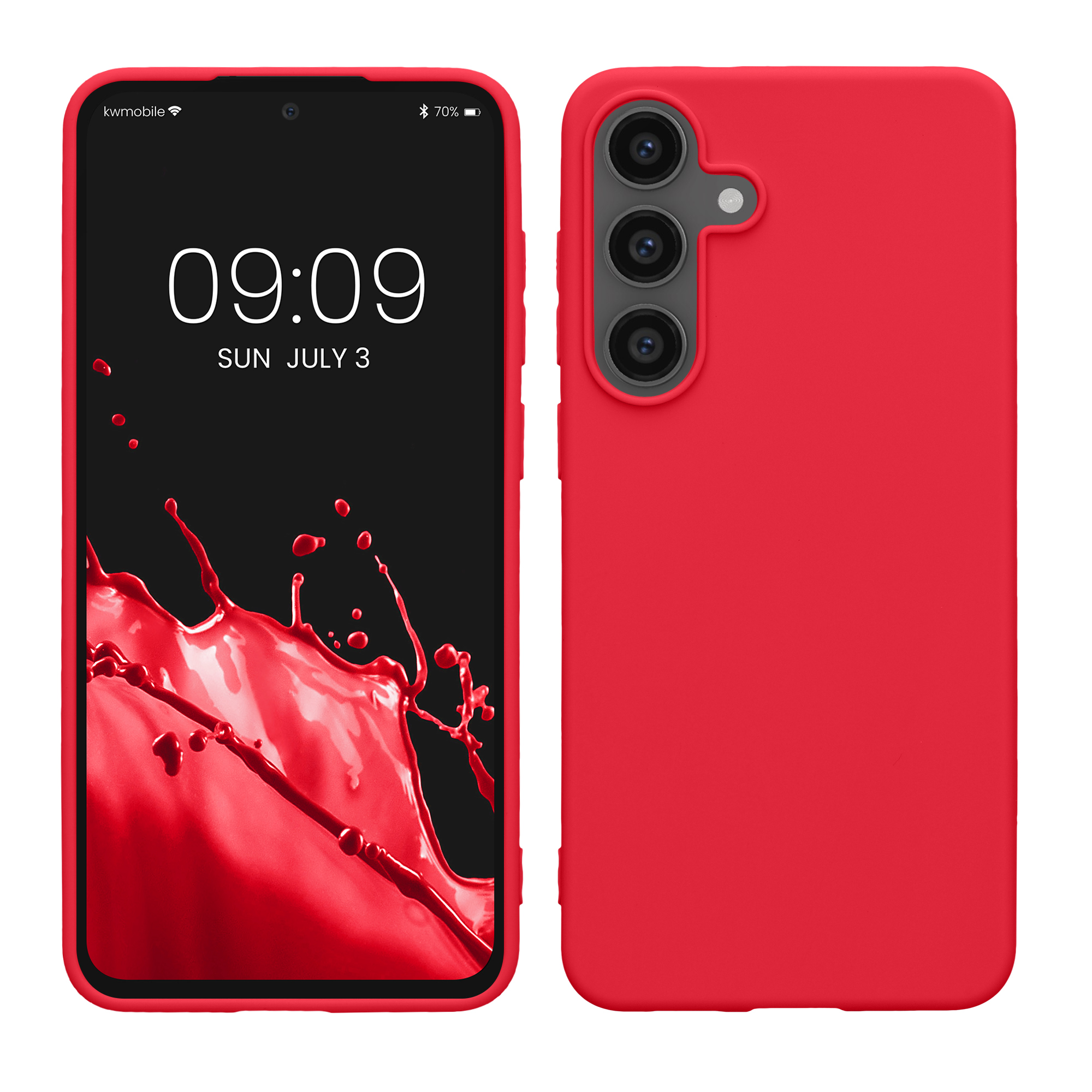 Kryt na mobil Samsung Galaxy S25 FE kwmobile neonově růžová