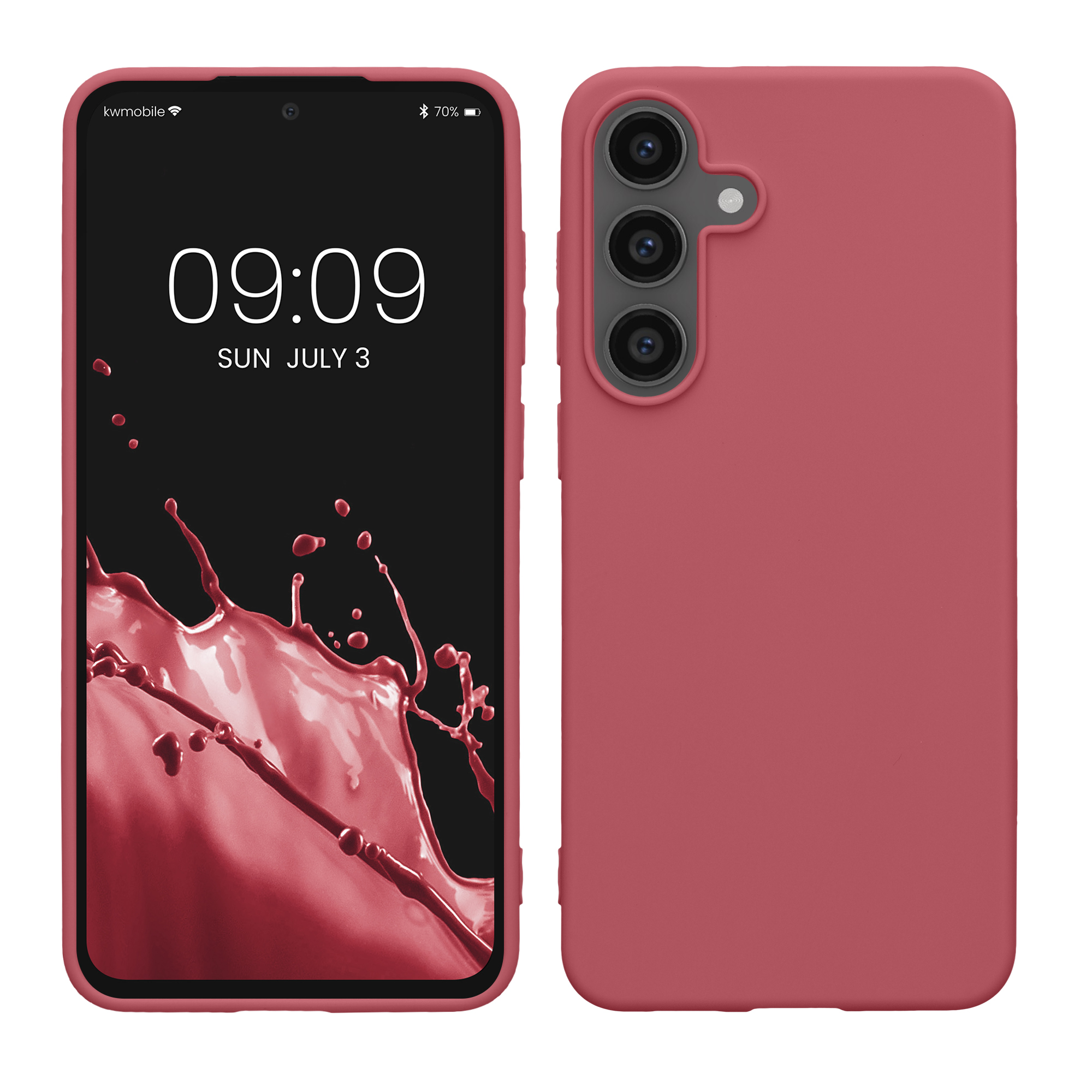 Kryt na mobil Samsung Galaxy S25 FE kwmobile Dark Rose