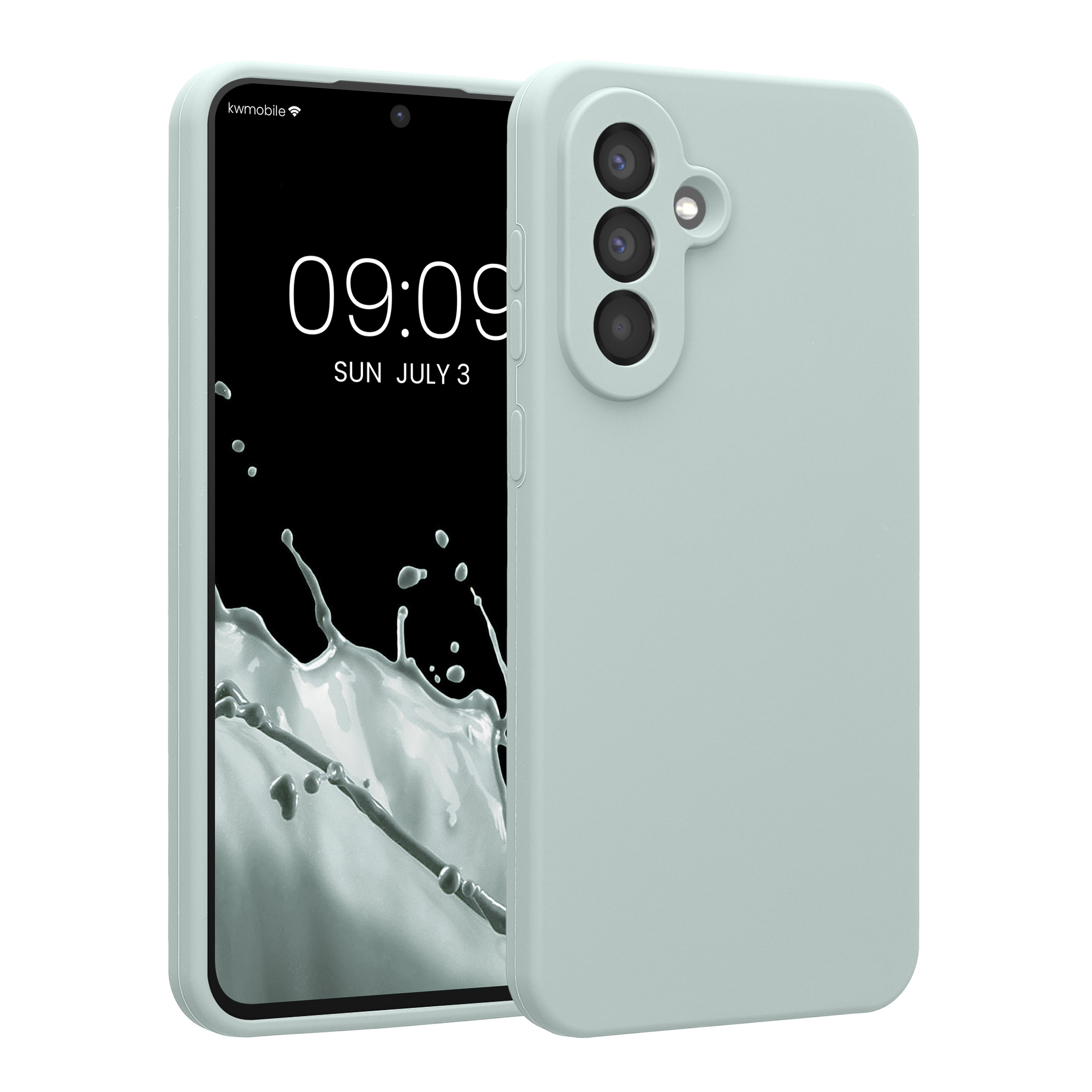 Kryt na mobil Samsung Galaxy A56 5G kwmobile slim matný TPU Chladná mátová