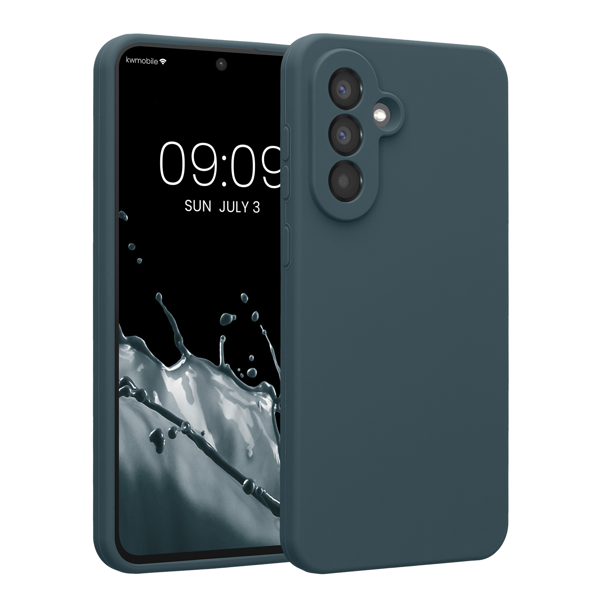 Kryt na mobil Samsung Galaxy A56 5G kwmobile slim matný TPU Tmavě břidlicová