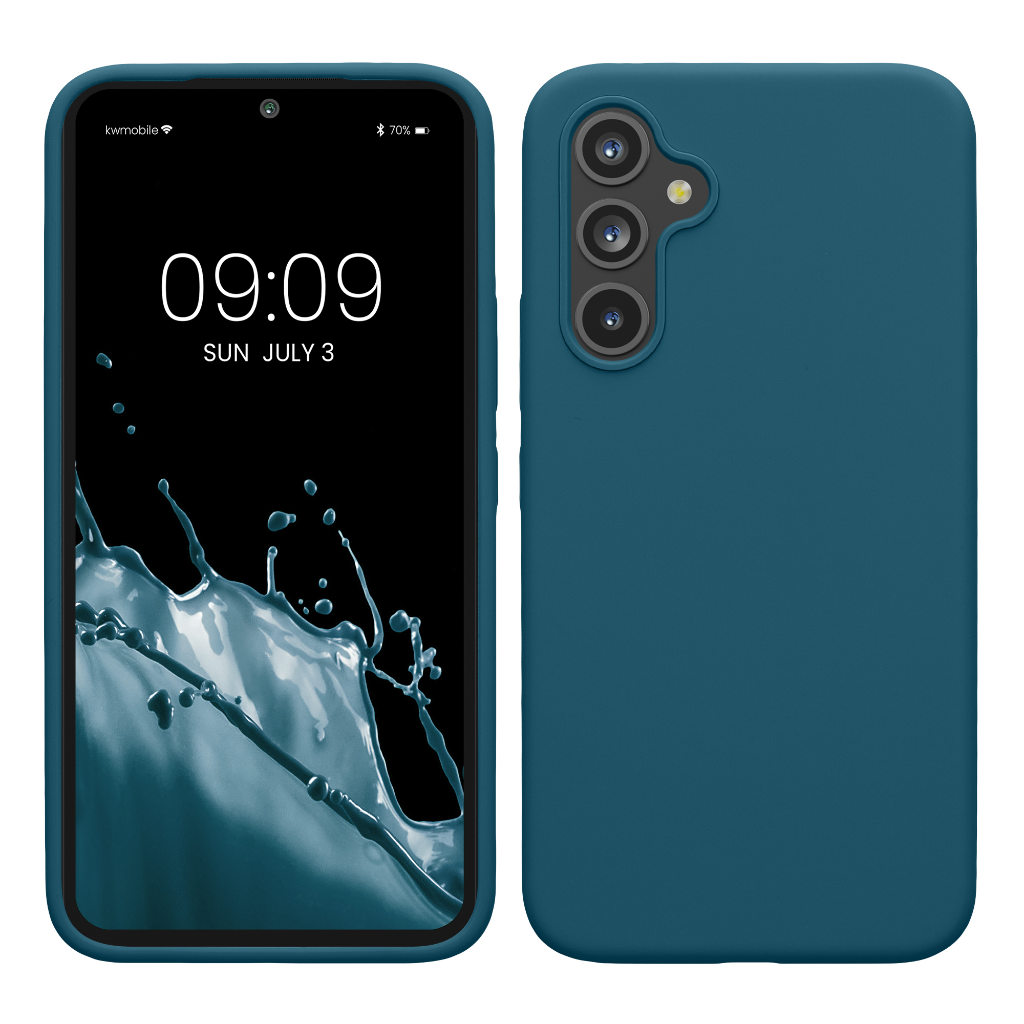 Kryt na mobil Samsung Galaxy A54 5G kwmobile TPU Matná petrolejová