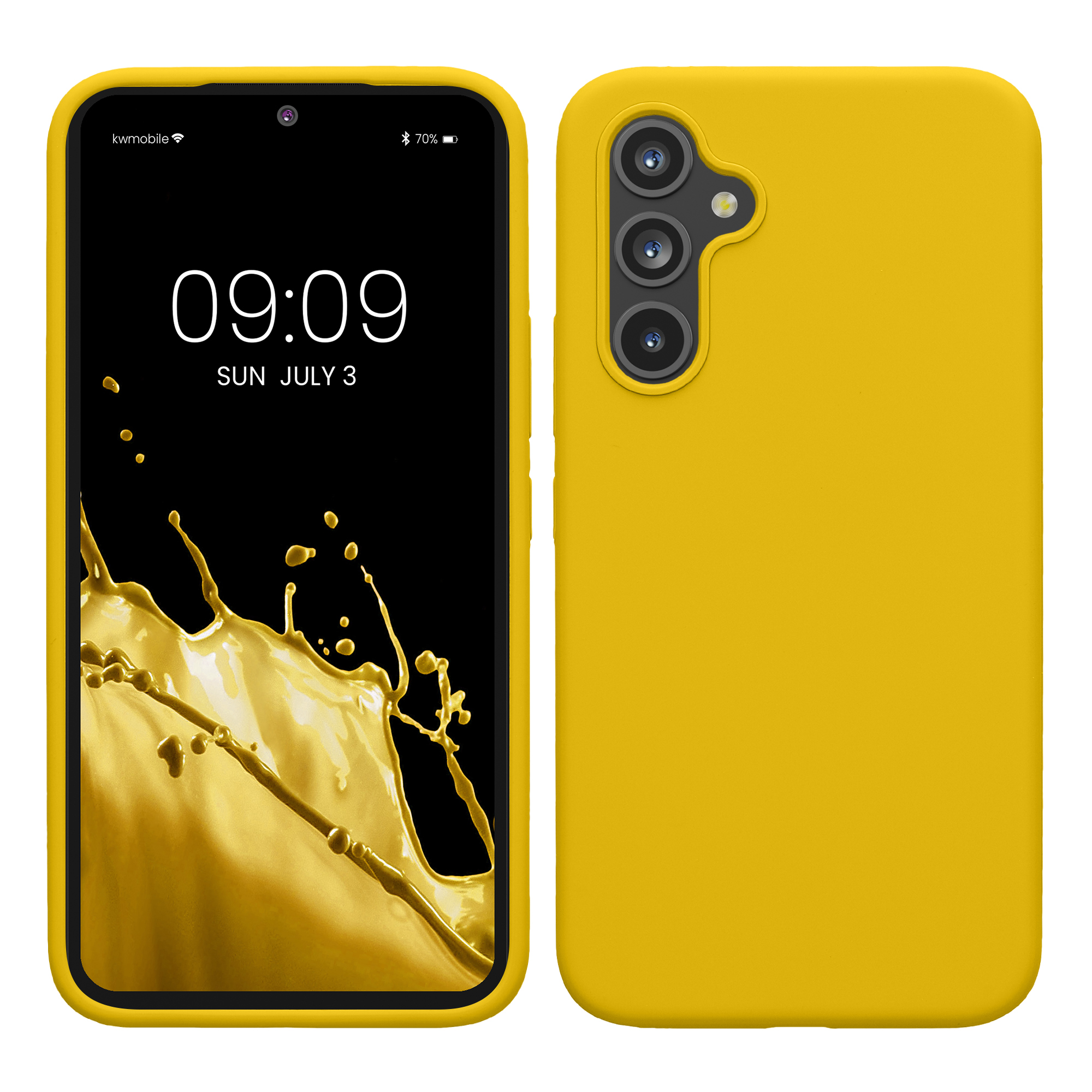 Kryt na mobil Samsung Galaxy A54 5G kwmobile TPU Zářivá žlutá
