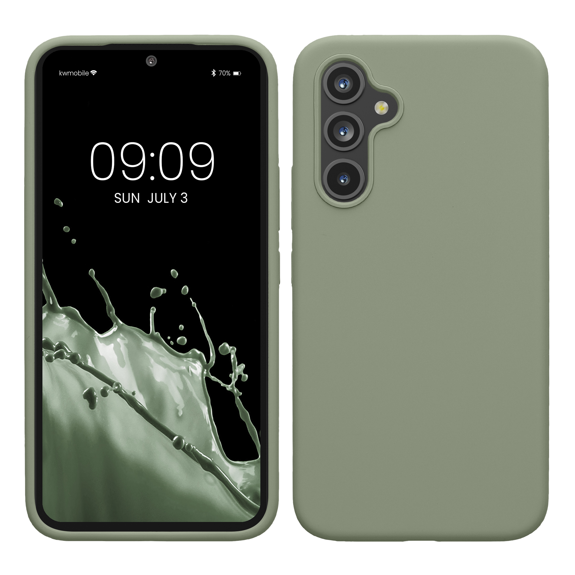 Kryt na mobil Samsung Galaxy A54 5G kwmobile TPU Šedo-zelená